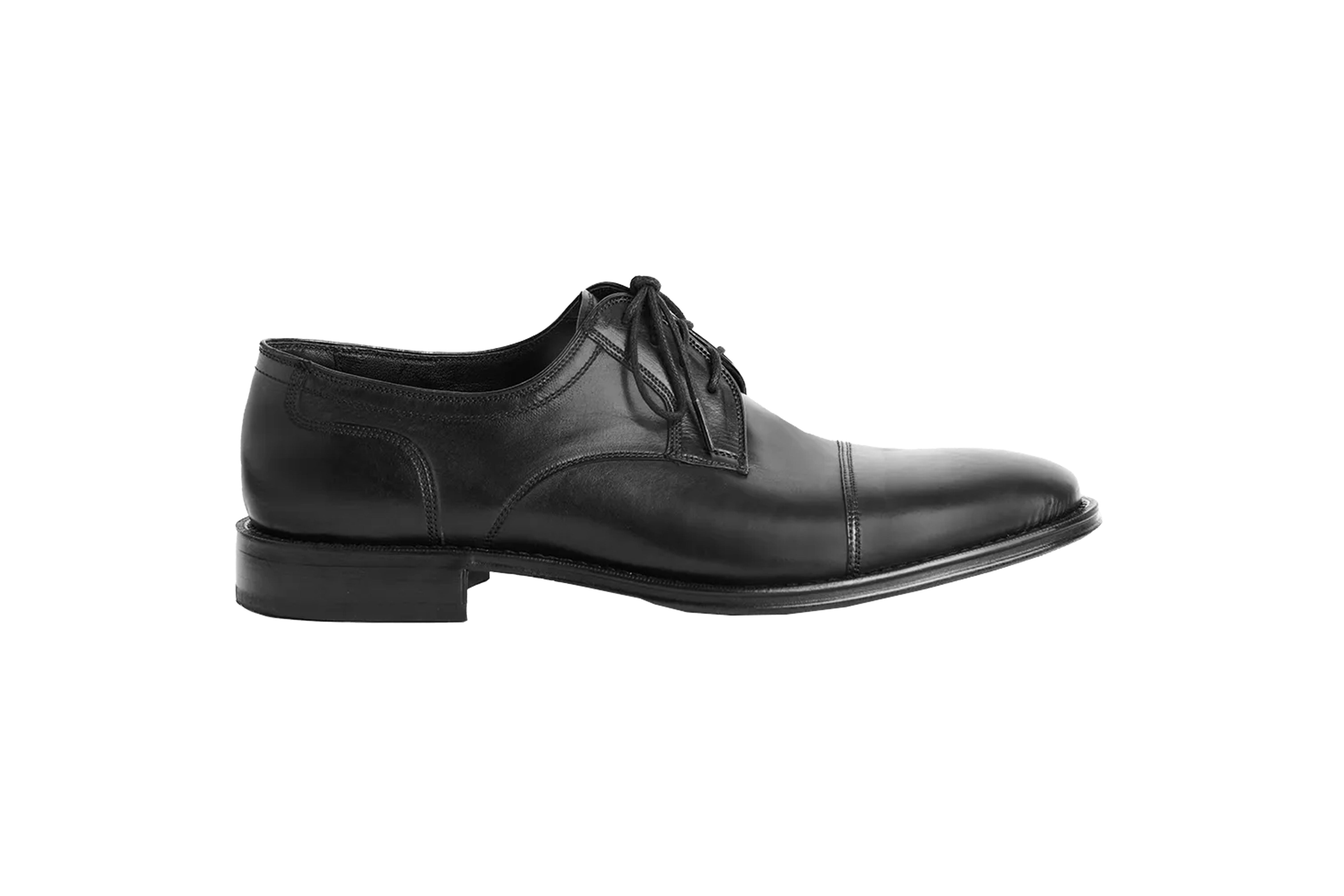 Derby Cap Toe Davi cor preto