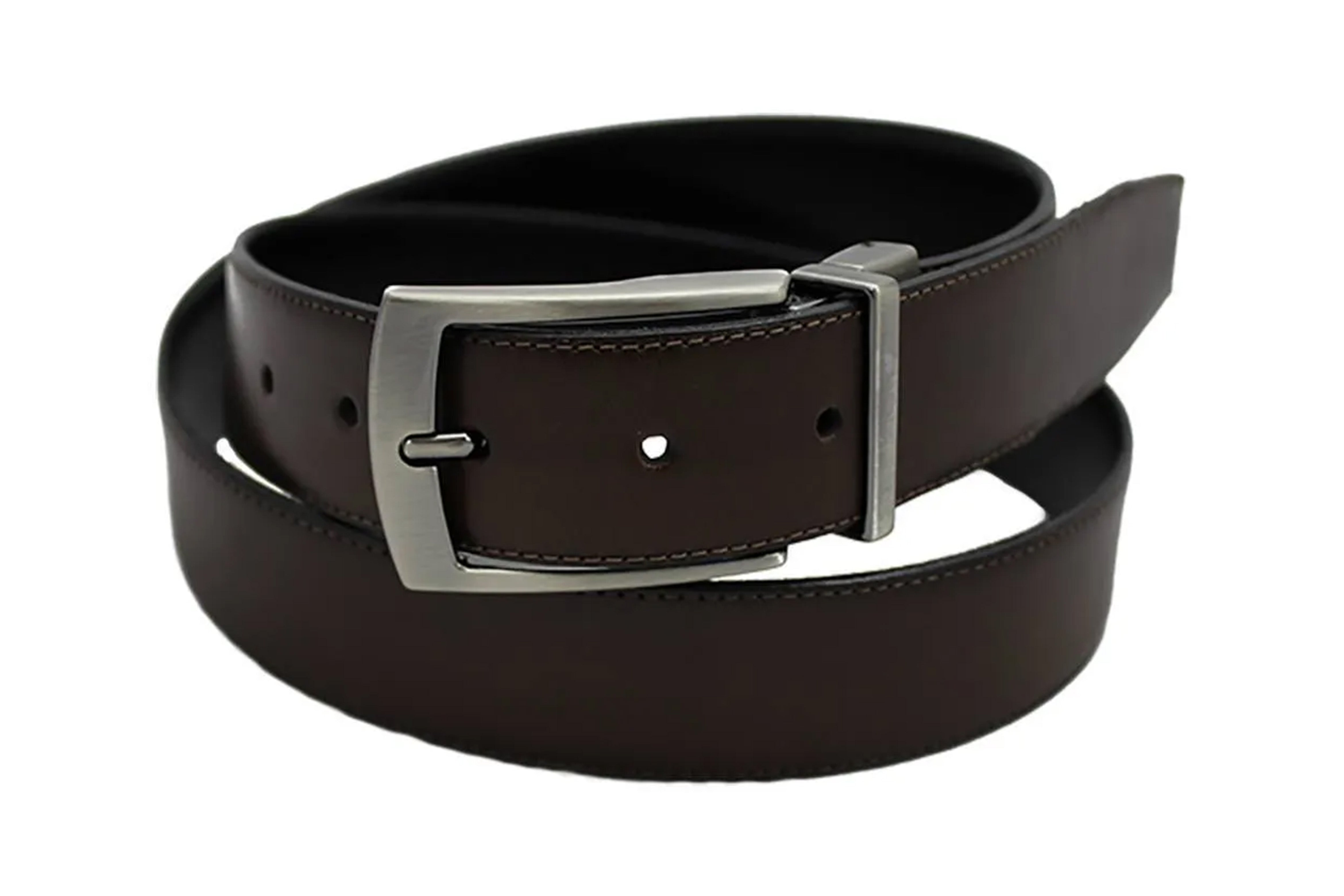 Social Double Face Belt - Black with Coffee Brown
