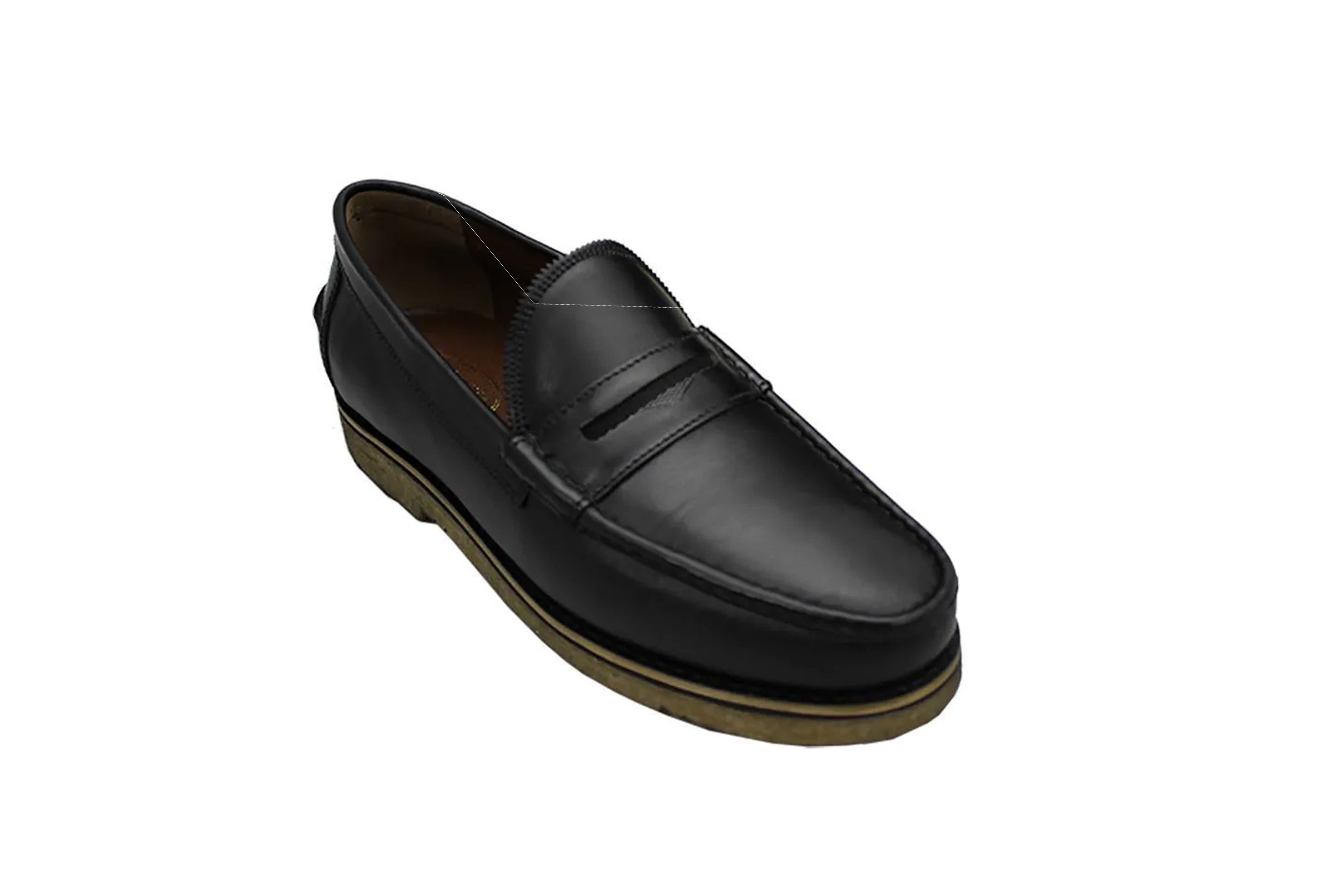 Mocassim Clássico- Athos Solado em borracha Crepe Natural