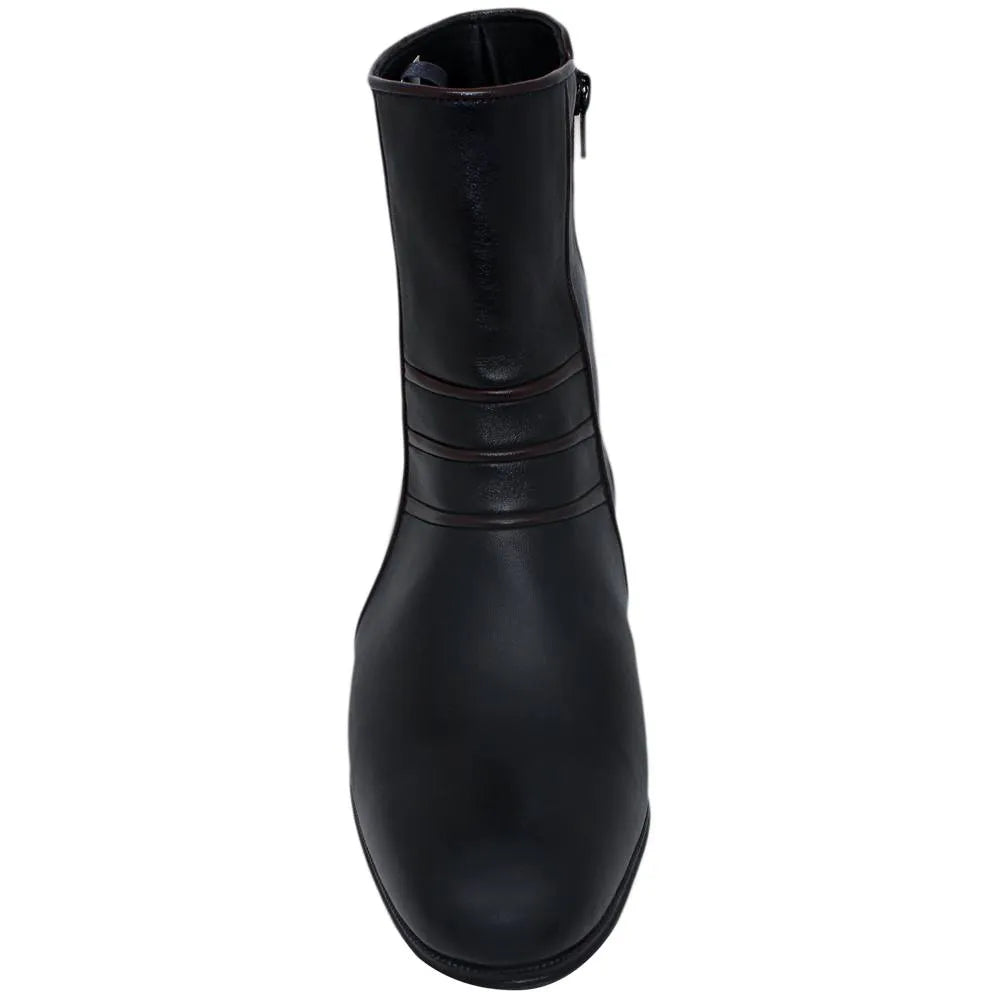 Bota Social de zíper lateral - Verona cor Preto