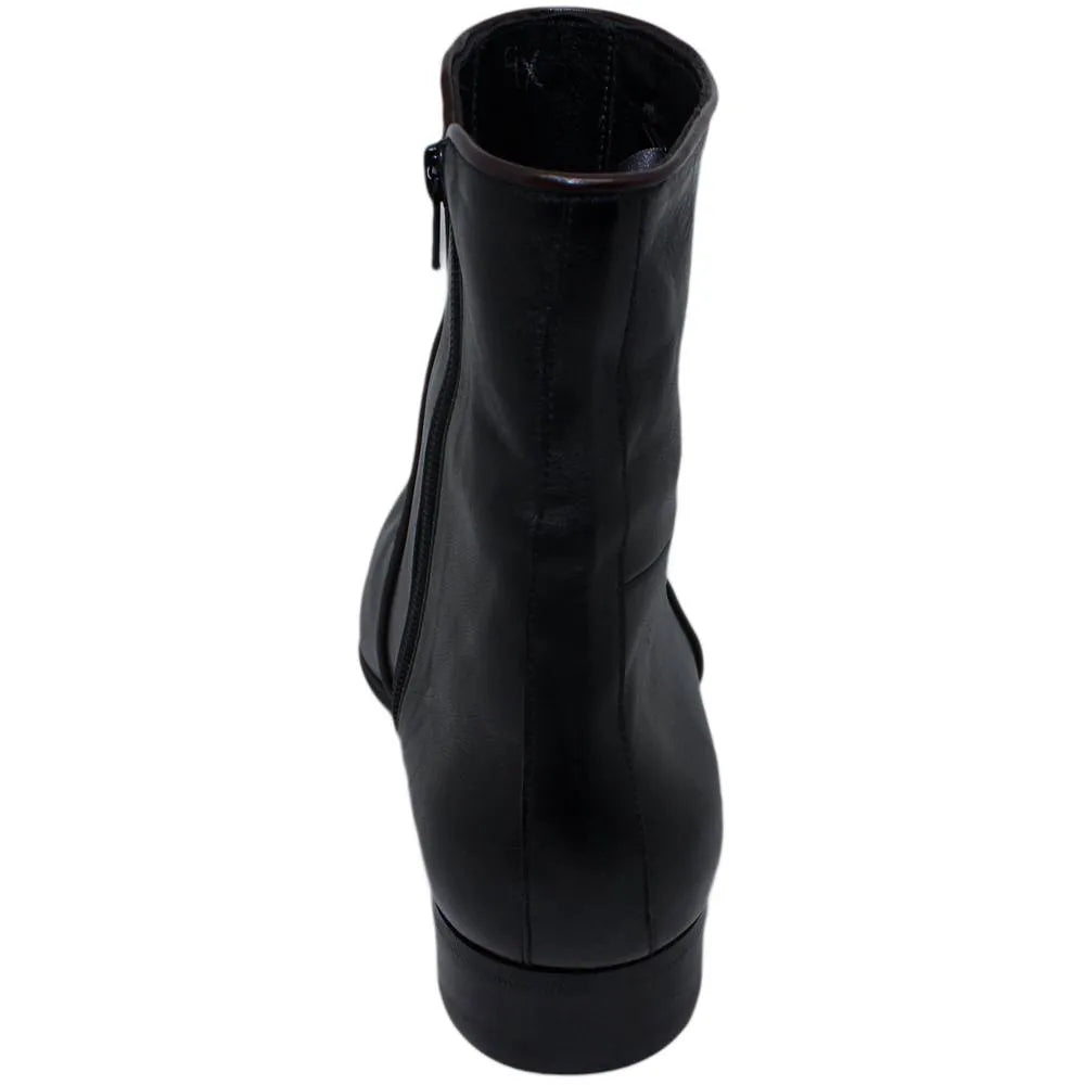 Bota Social de zíper lateral - Verona cor Preto