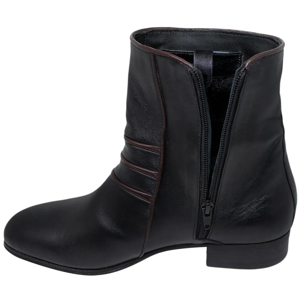 Bota Social de zíper lateral - Verona cor Preto