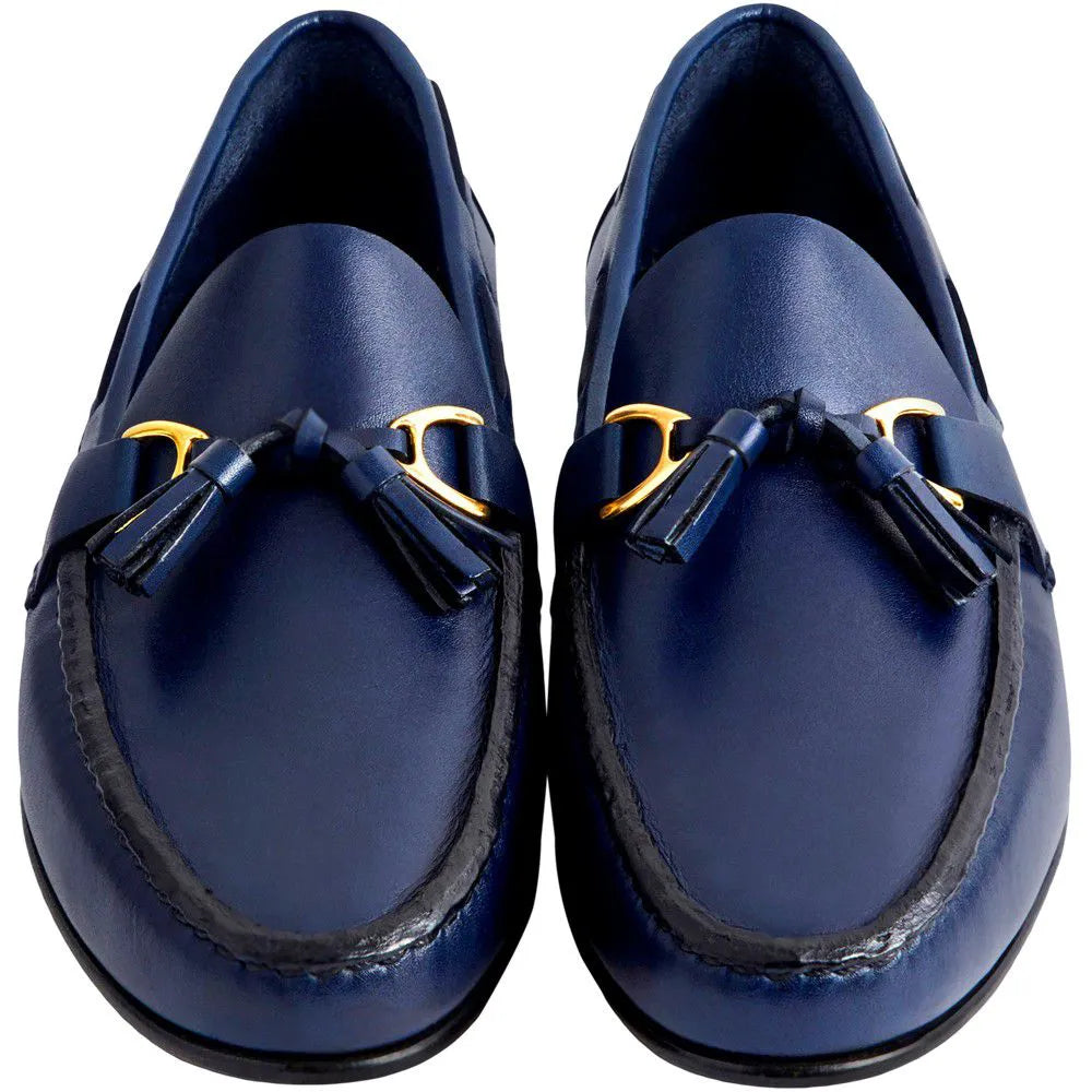 Classic Argentinian Moccasin - Miguel navy blue