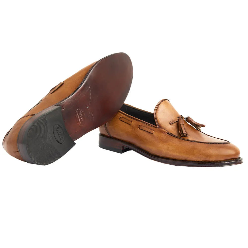 Tassel Loafer Clássico - Max cor artesanal Avelã