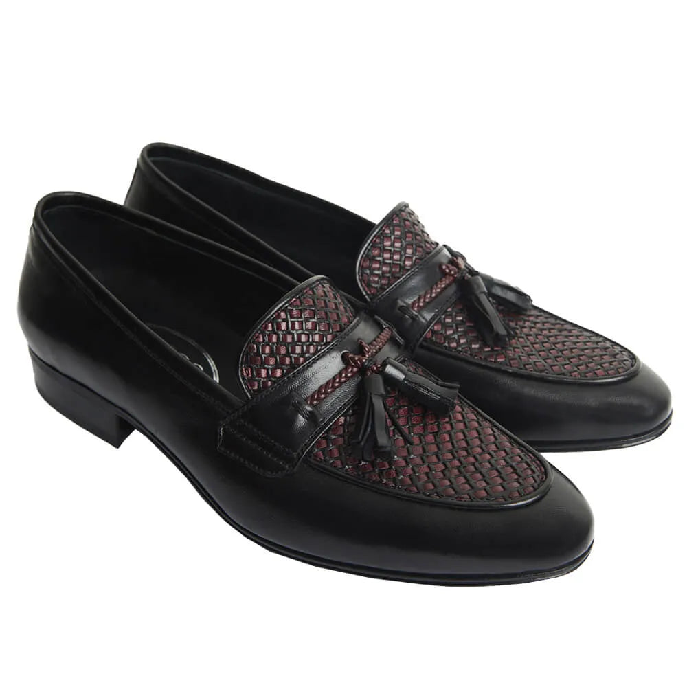 Tassel Loafer estilo Italiano - Giulio com detalhe em Tressê 2 cores