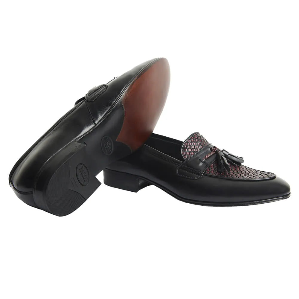 Tassel Loafer estilo Italiano - Giulio com detalhe em Tressê 2 cores