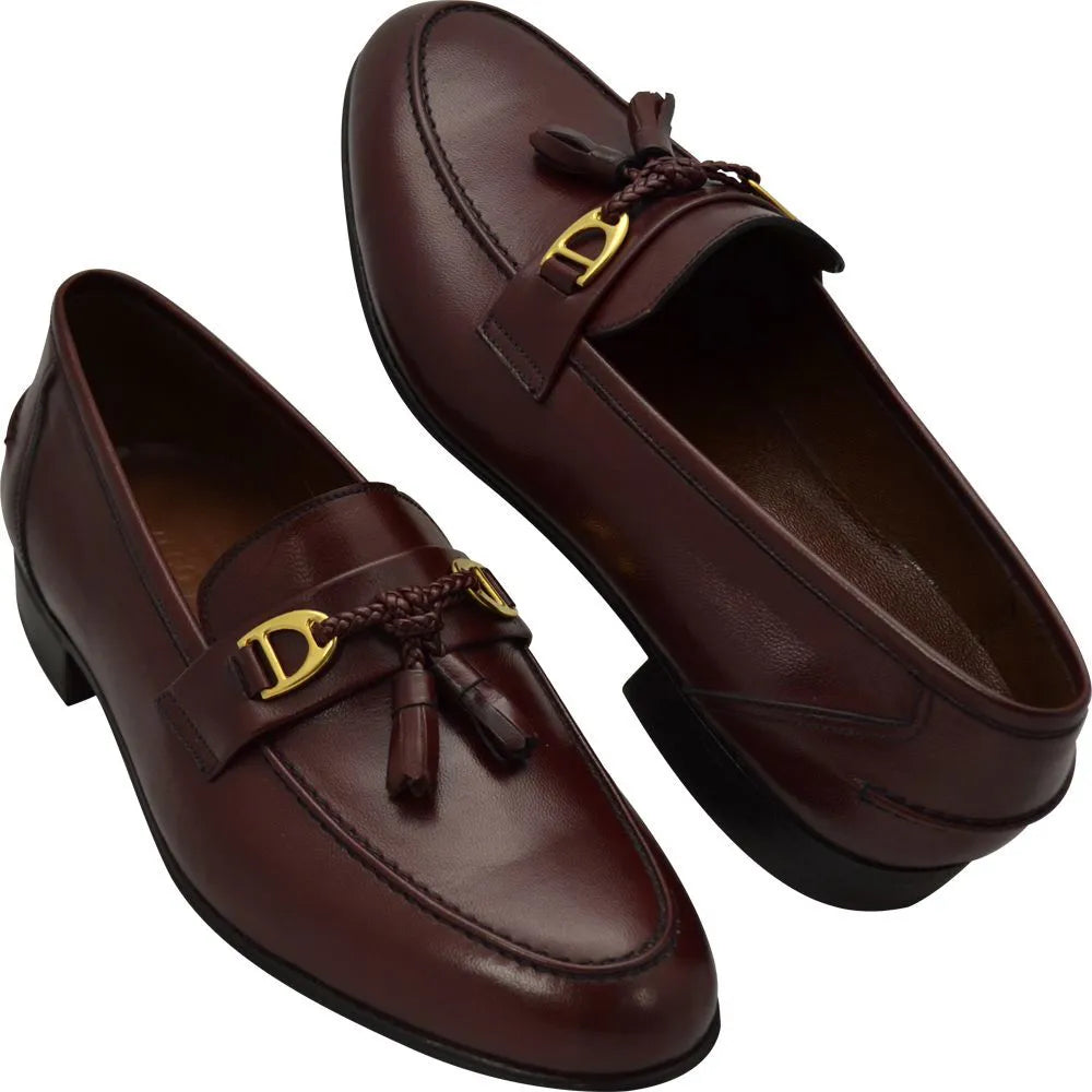 Mocassim estilo Italiano Bianchi cor vinho