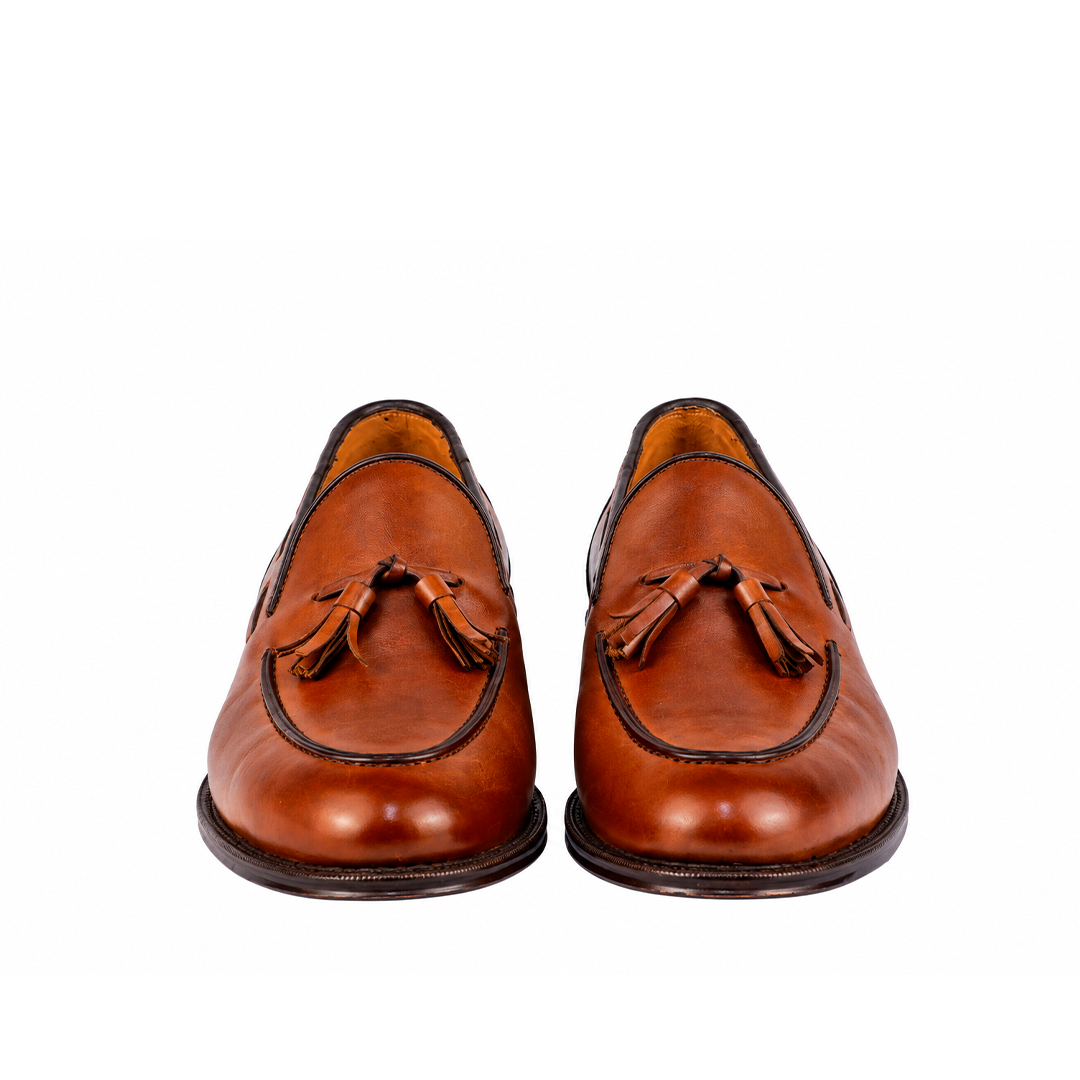 ÚLTIMO PAR TAMANHO 39 – Tassel Loafer cor Artesanal Avelã