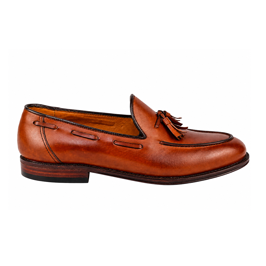 ÚLTIMO PAR TAMANHO 39 – Tassel Loafer cor Artesanal Avelã