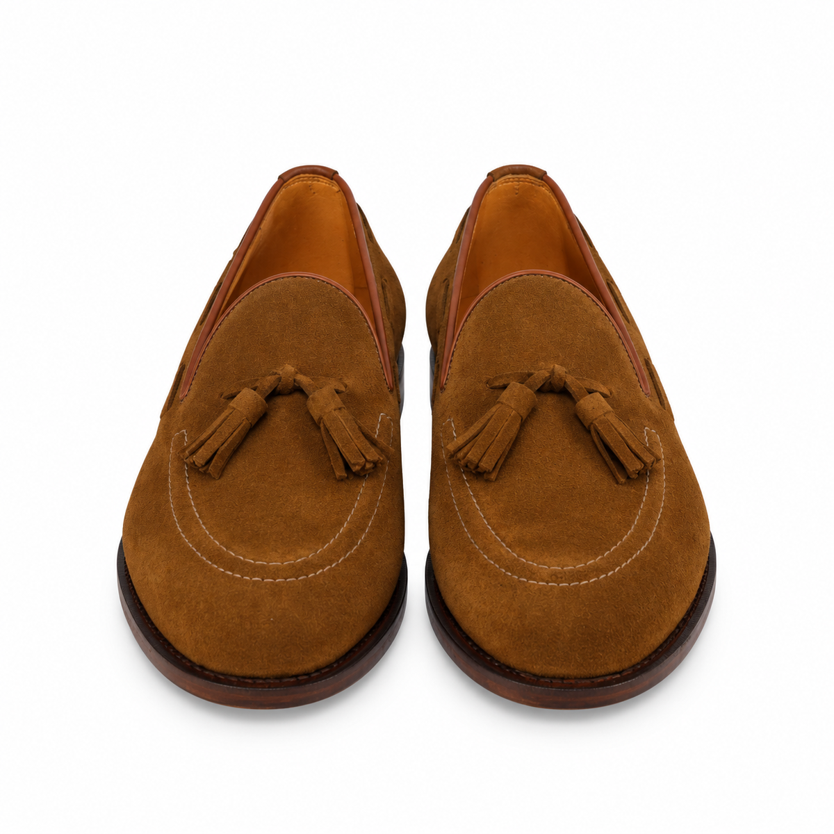 Tassel Loafer Windsor em camurça suede - novo tom caramelo