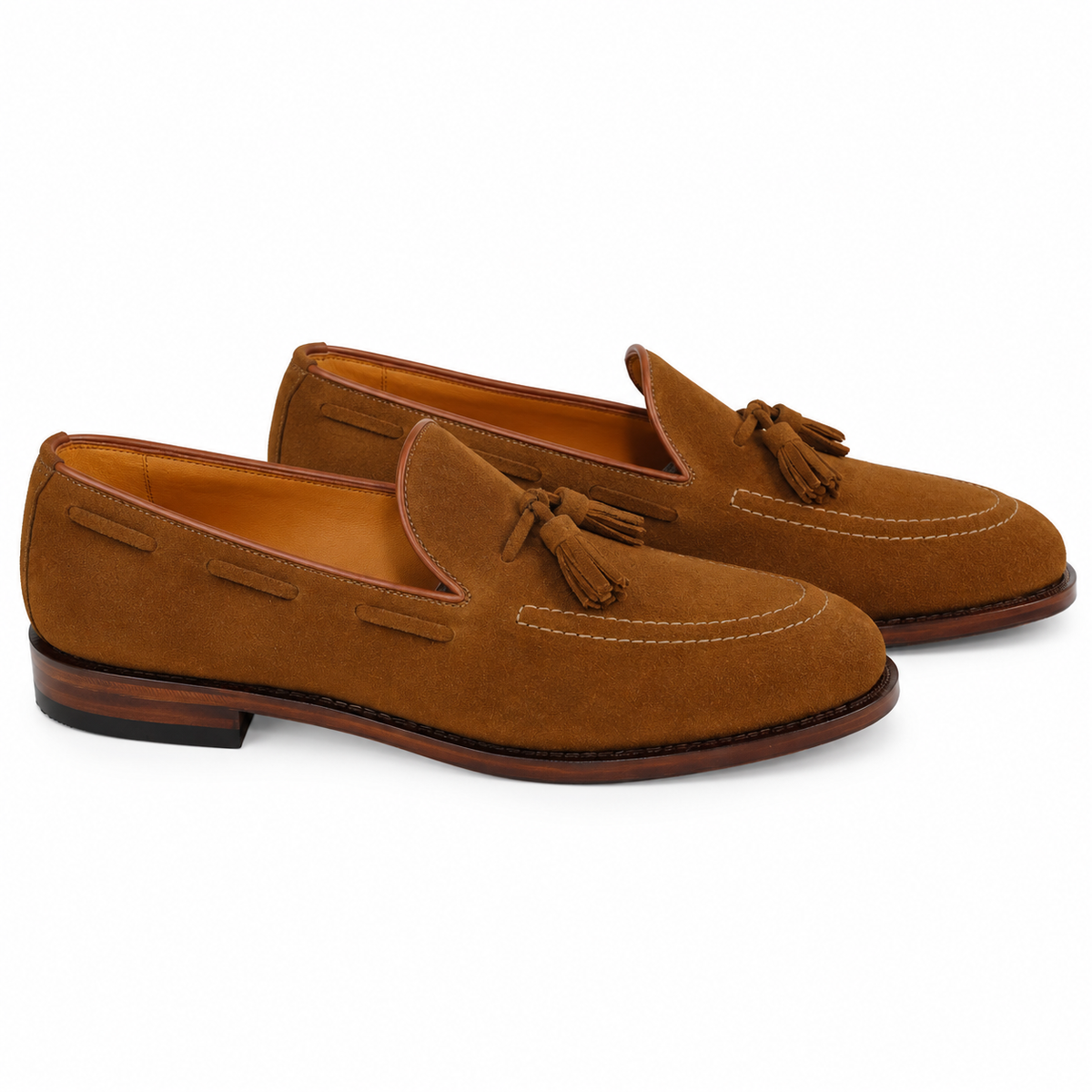 Tassel Loafer Windsor em camurça suede - novo tom caramelo