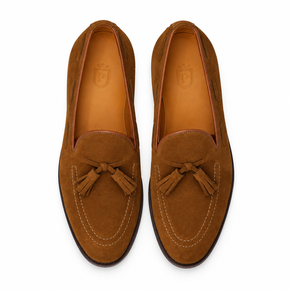 Tassel Loafer Windsor em camurça suede - novo tom caramelo