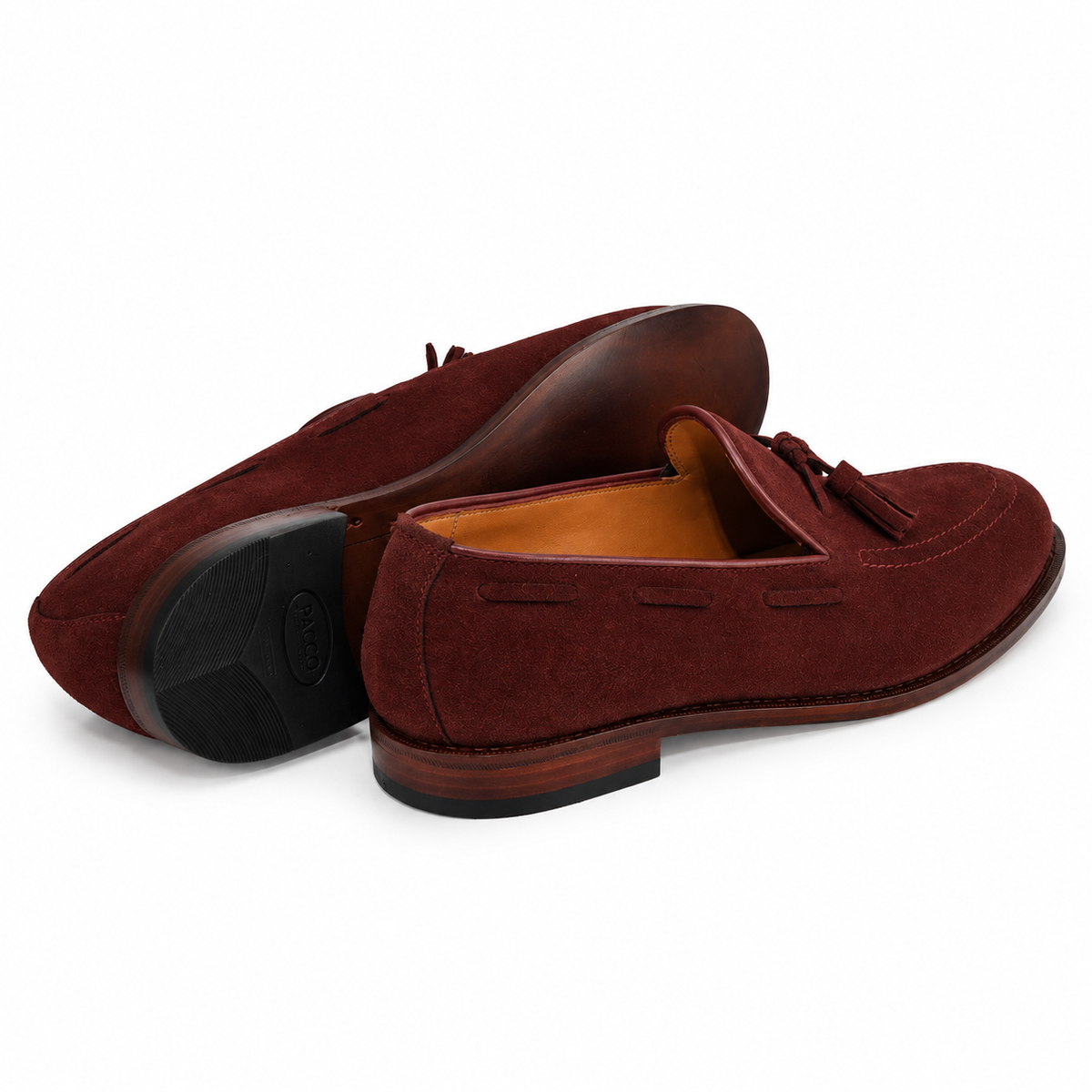 Tassel Loafer Windsor em camurça suede - cor Marsalla