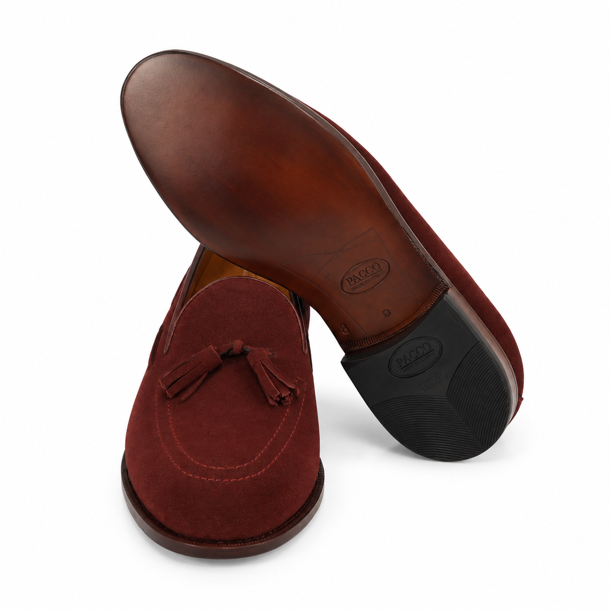 Tassel Loafer Windsor em camurça suede - cor Marsalla