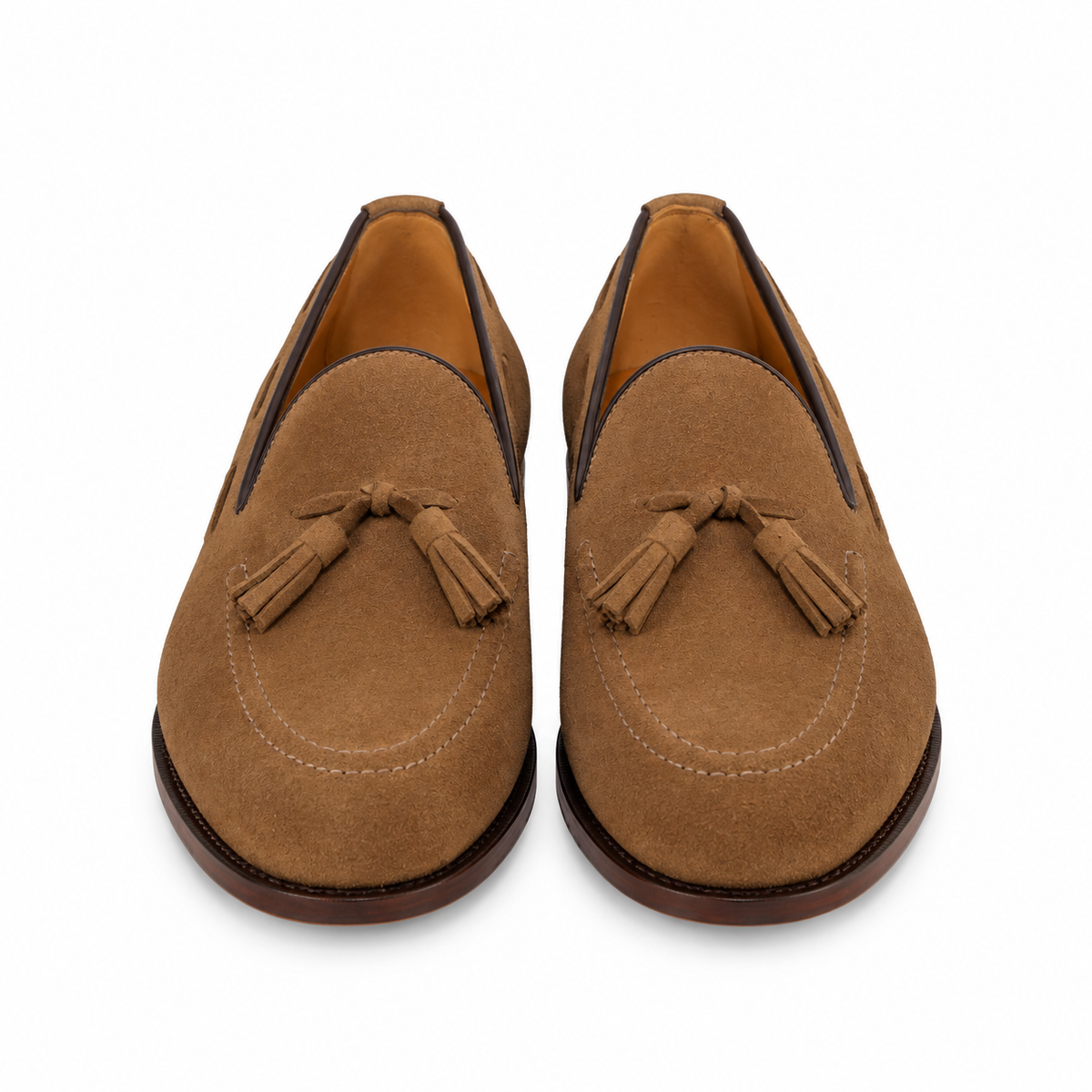 Tassel Loafer Windsor em camurça suede - cor Pecan