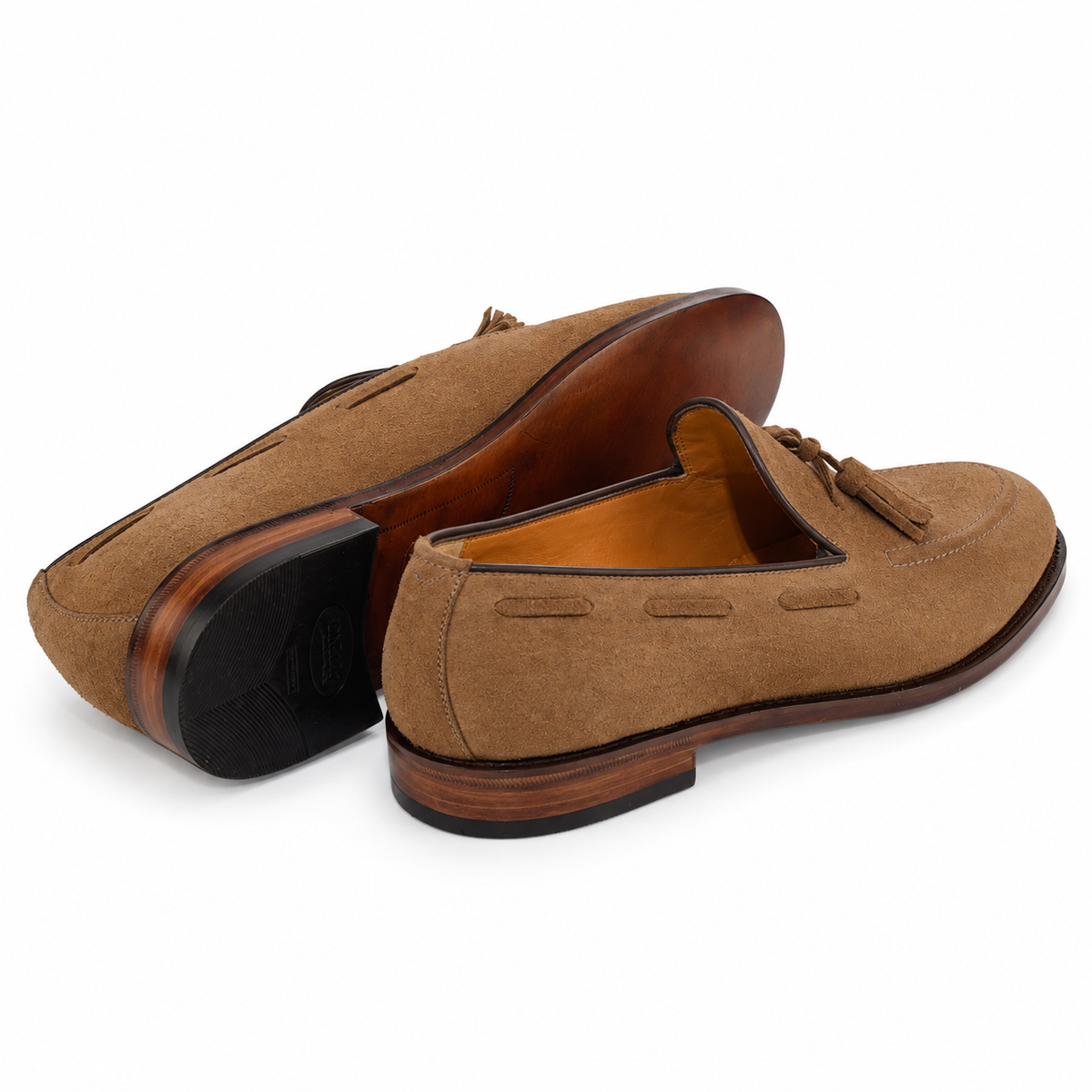 Tassel Loafer Windsor em camurça suede - cor Pecan