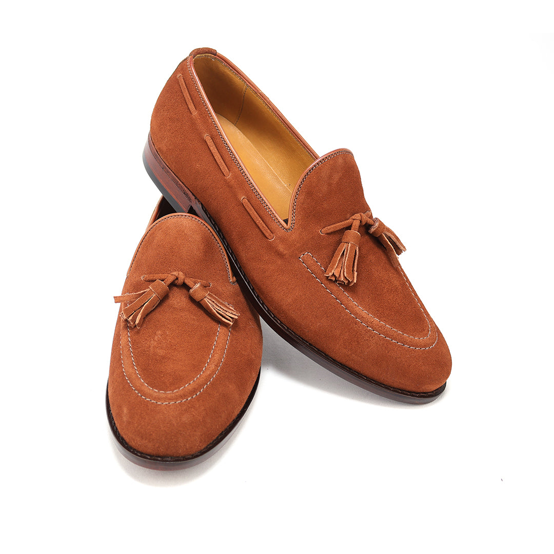 Tassel Loafer Windsor em camurça cor exclusiva do Pacco