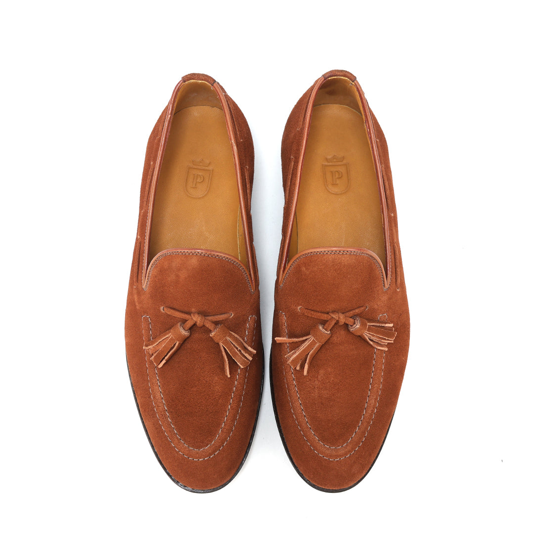 Tassel Loafer Windsor em camurça cor exclusiva do Pacco