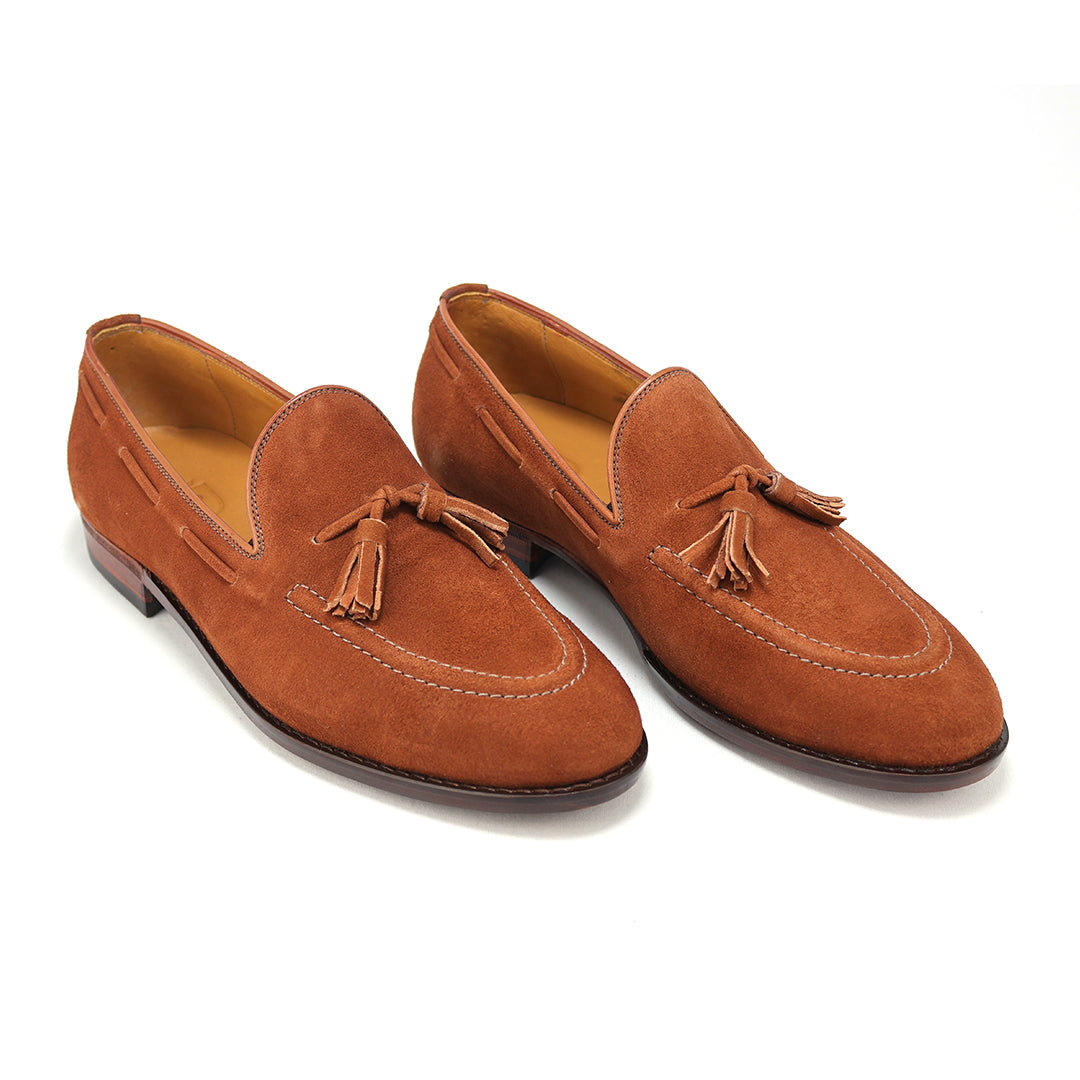 Tassel Loafer Windsor em camurça cor exclusiva do Pacco