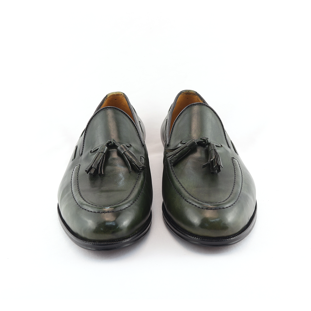 Tassel Loafer Clássico Windsor cor artesanal Verde Musgo