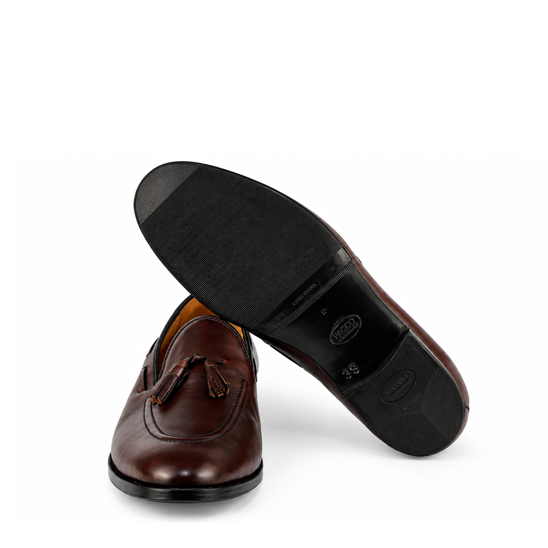 ÚLTIMO PAR TAMANHO 46 – Tassel Loafer Windsor cor Artesanal Vinho