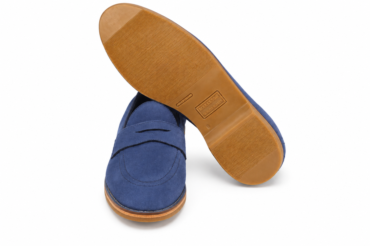 Loafer Walker Verão Camurça - cor Azul Claro