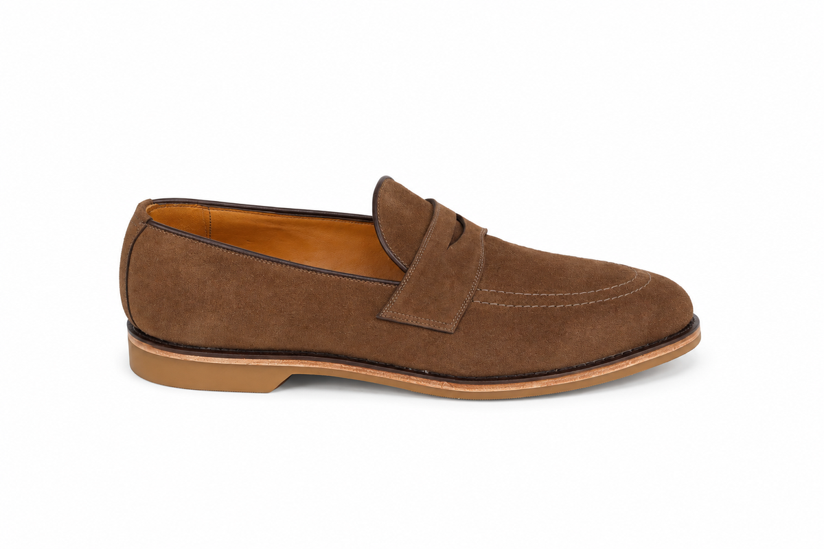 Loafer Walker Verão Camurça Suede - cor Pecan