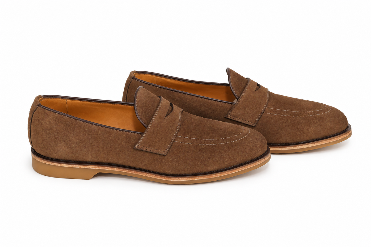 Loafer Walker Verão Camurça Suede - cor Pecan