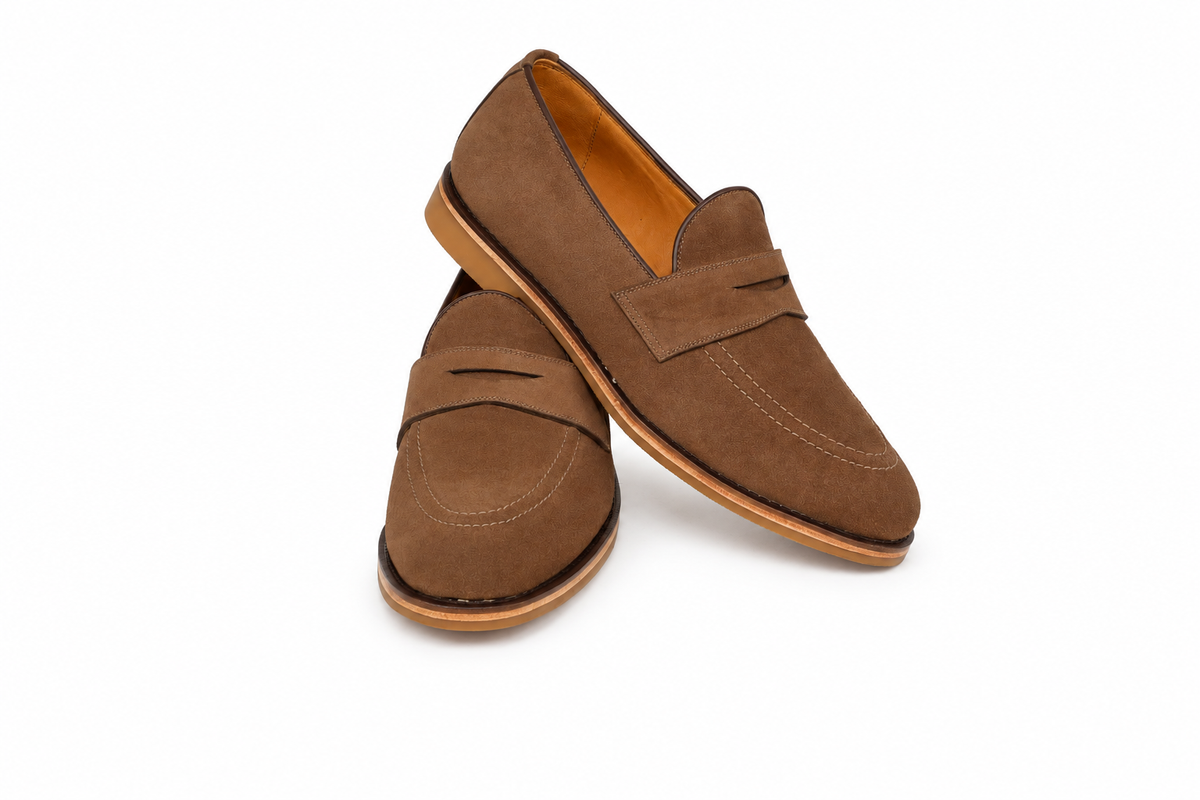 Loafer Walker Verão Camurça Suede - cor Pecan