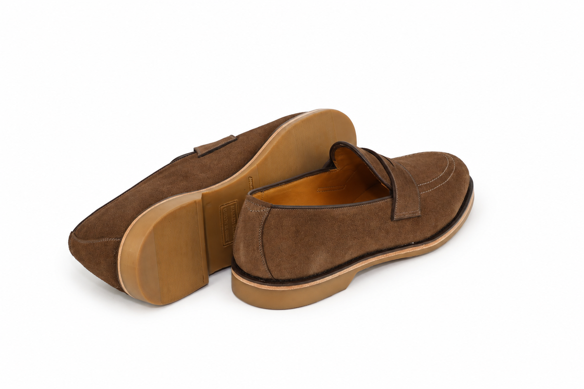 Loafer Walker Verão Camurça Suede - cor Pecan