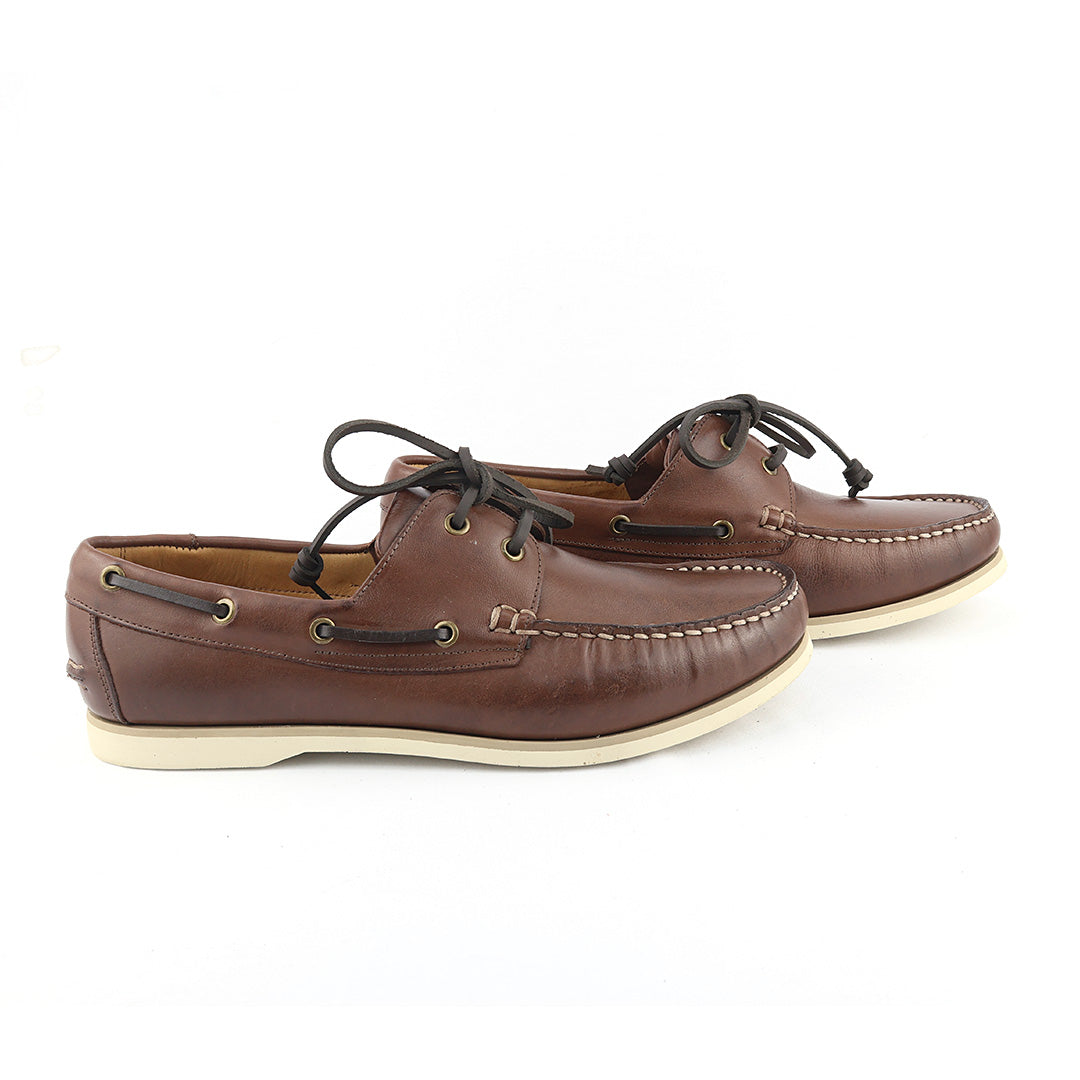 Docksider Exportação Toscana - cor Mahogany solado creme