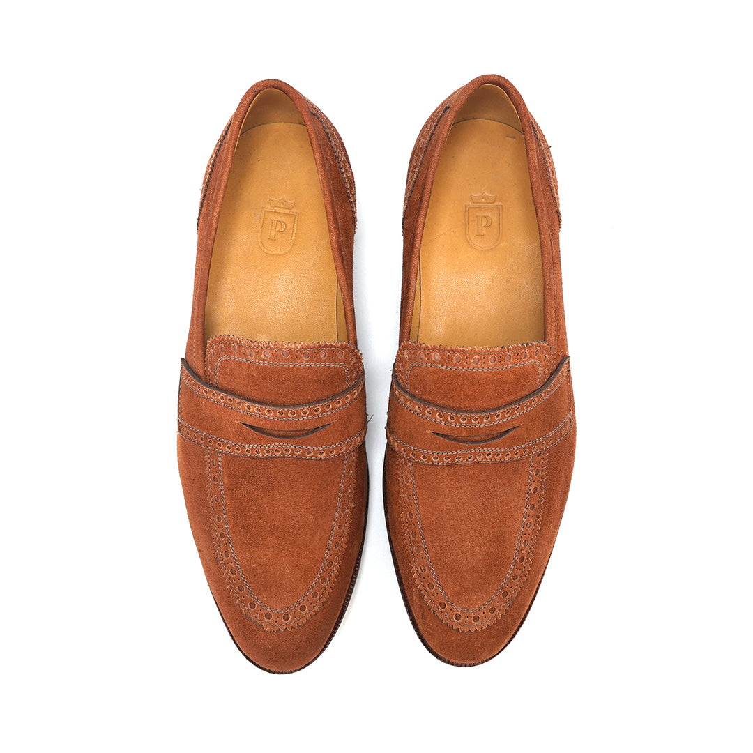 Luxuoso Loafer Christopher em camurça cor exclusiva do Pacco