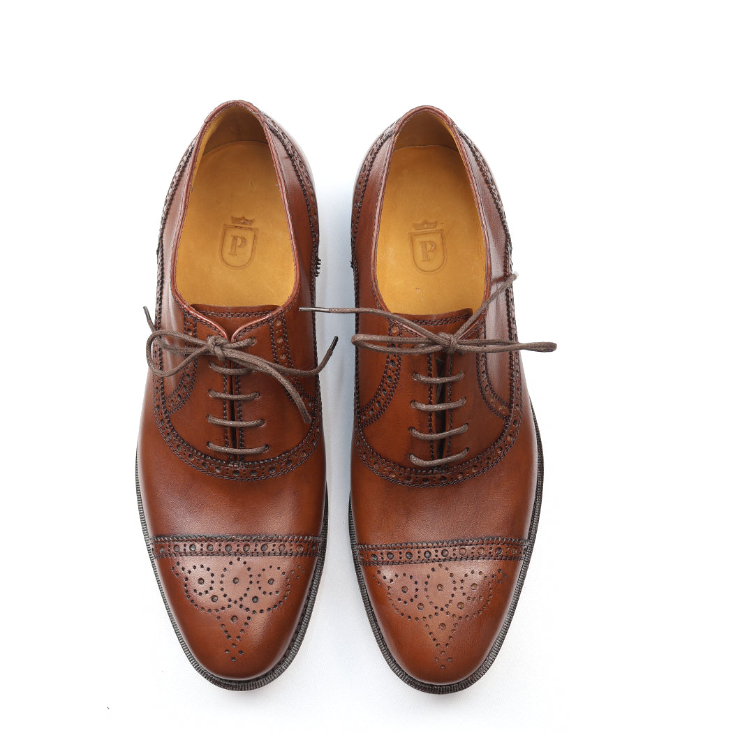 Oxford Half Brogue - William Craft Color Mahogany