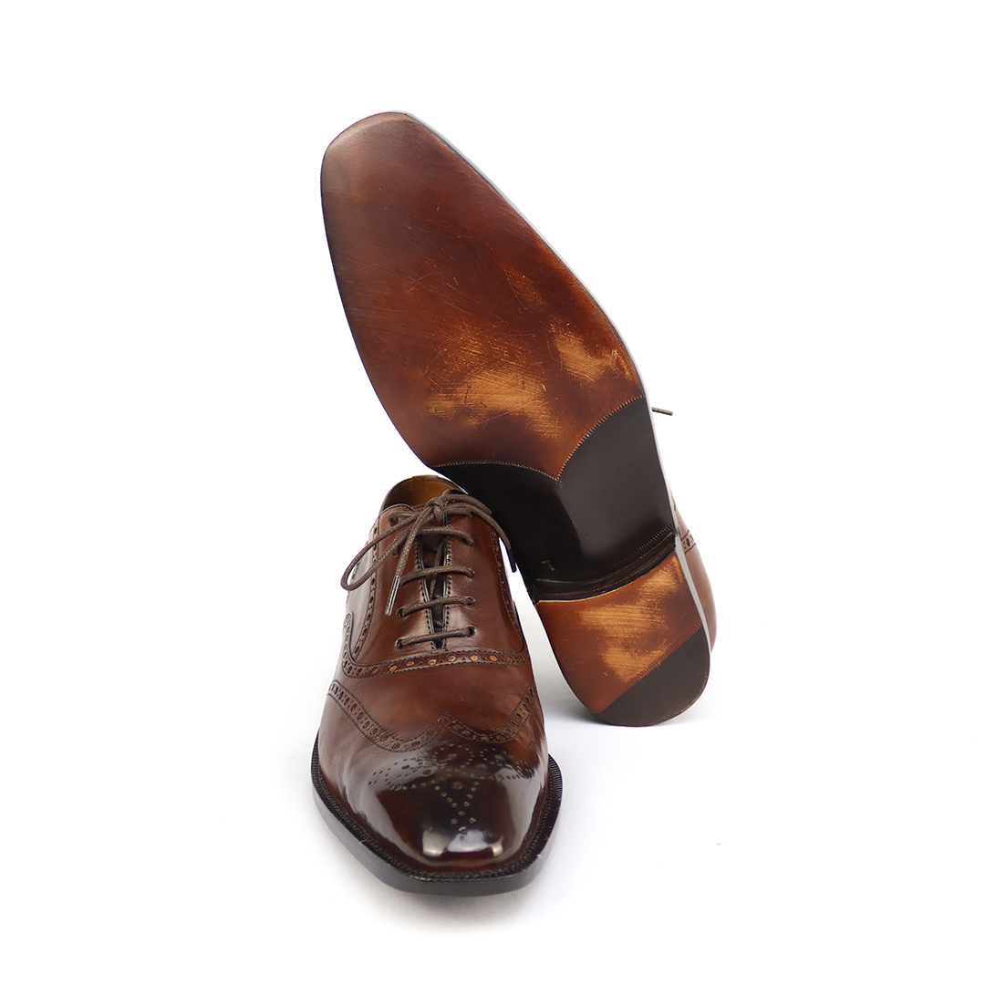 Oxford Full Brogue Charles com espelhamento no bico