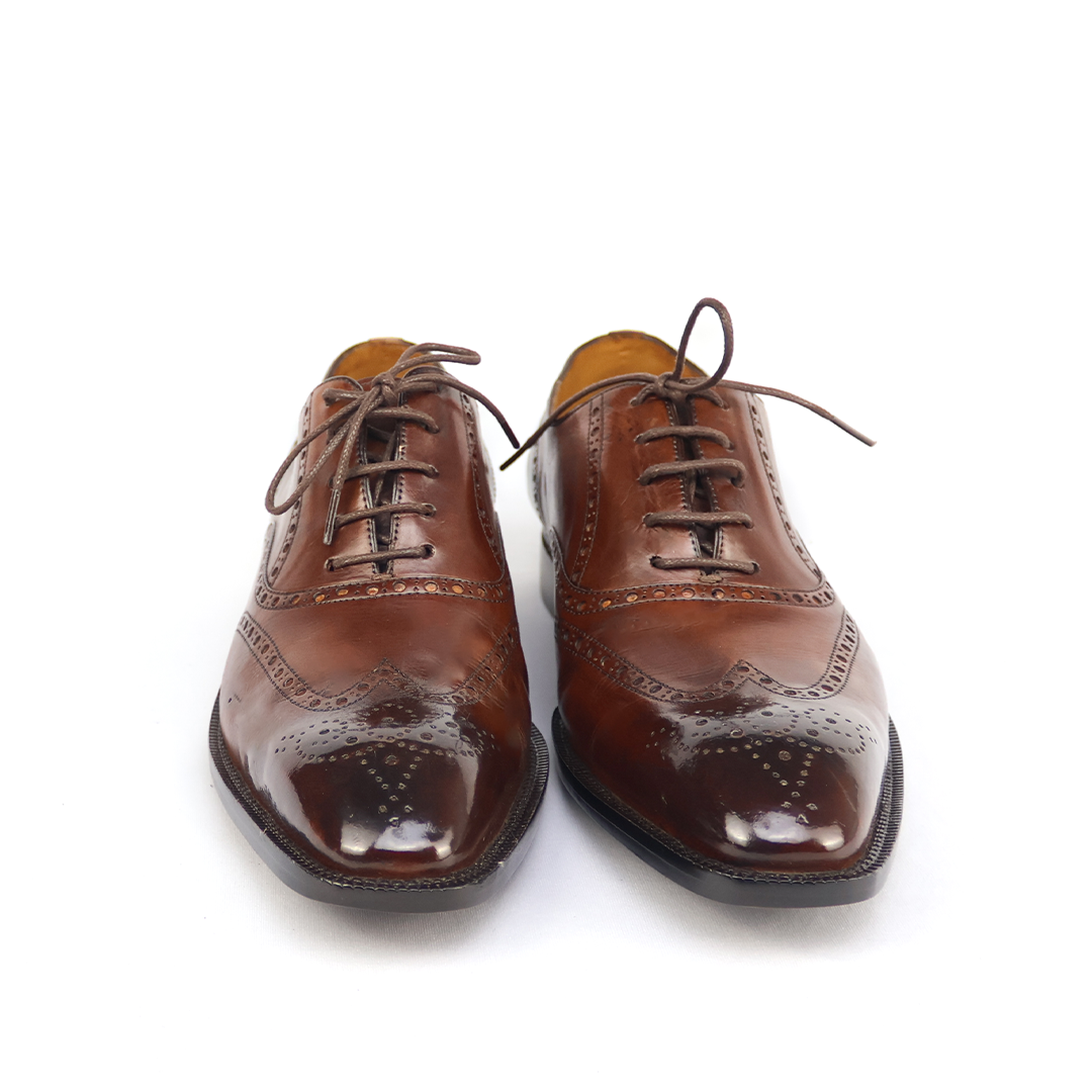 Oxford Full Brogue Charles with mirrored toe