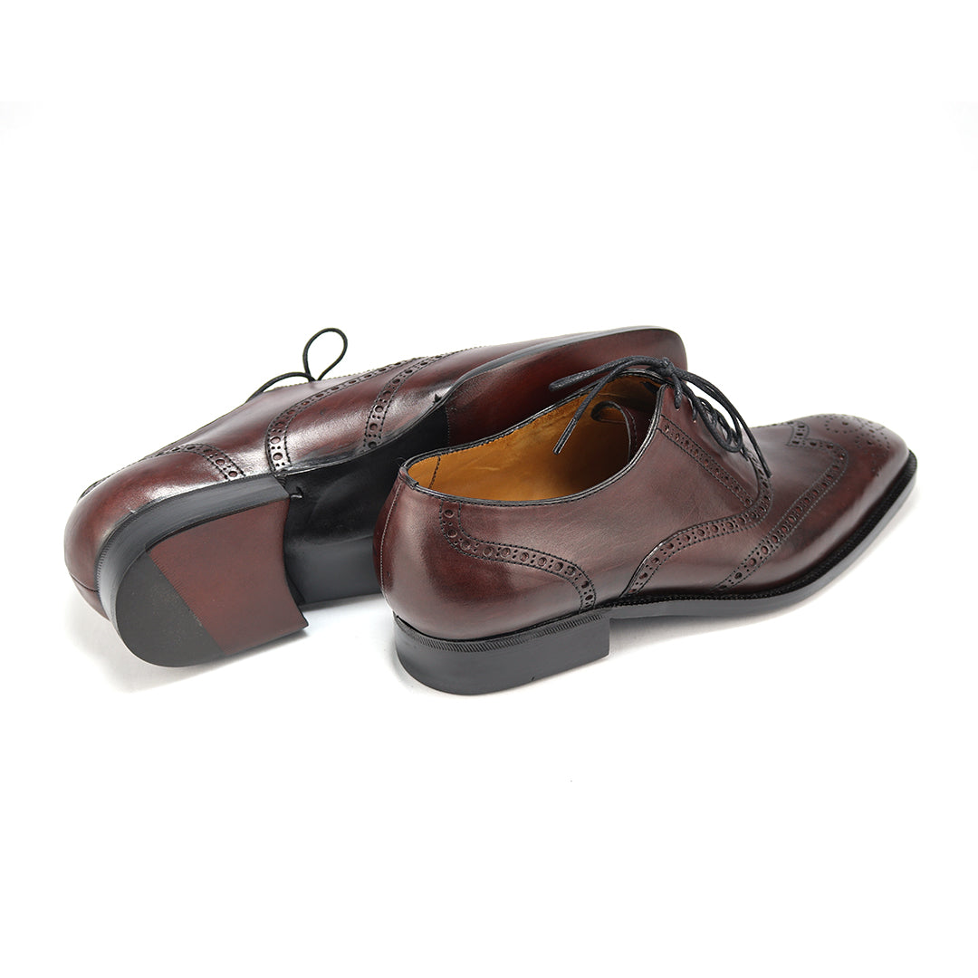 Oxford Full Brogue Charles cor artesanal vinho