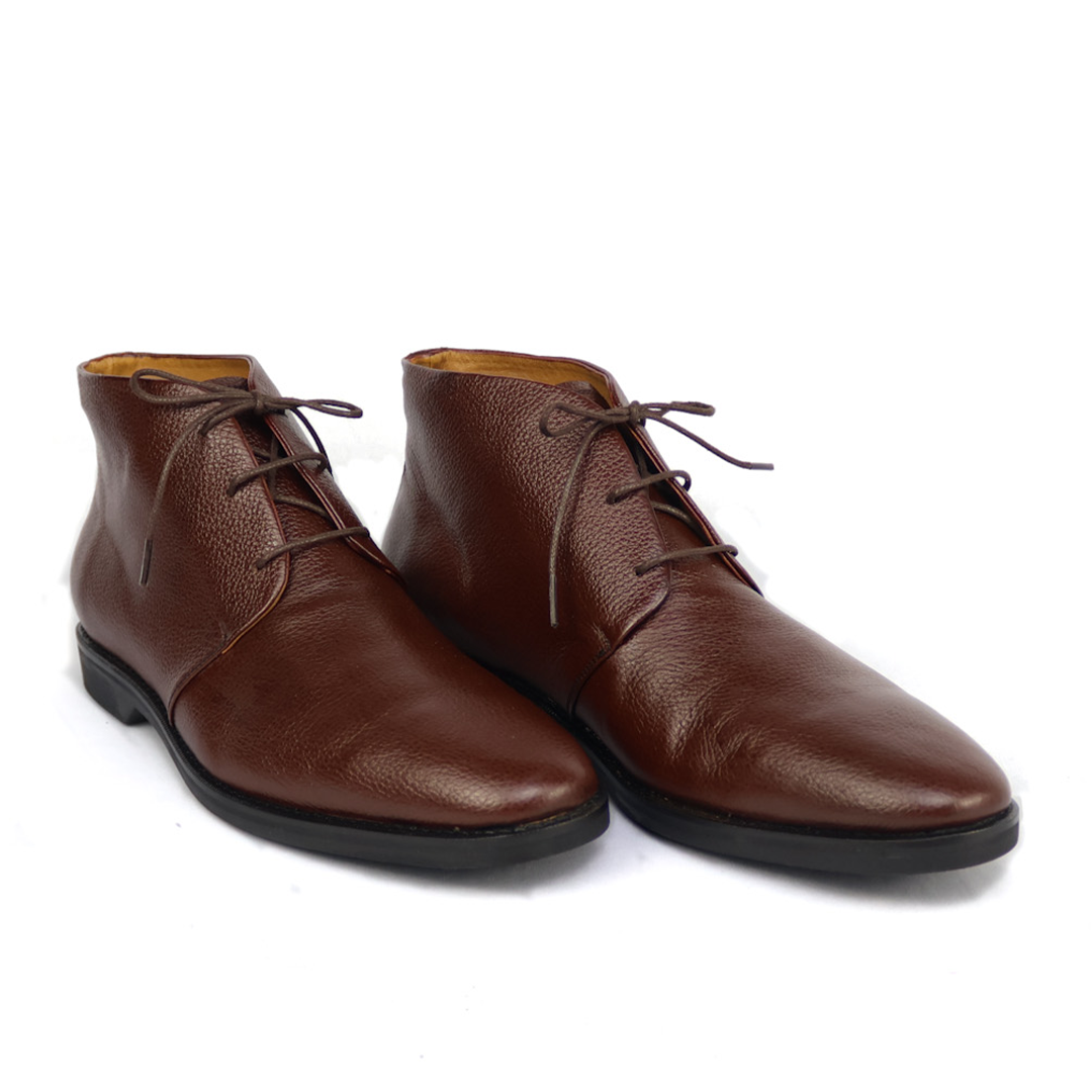 Liverpool Chukka Boot in grained leather, Pinhão color