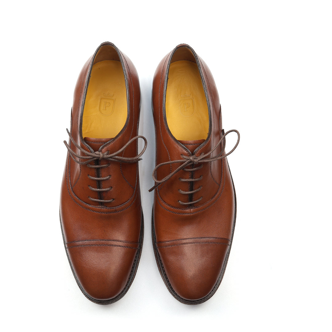 Oxford Cap Toe Ronald cor Mahogany