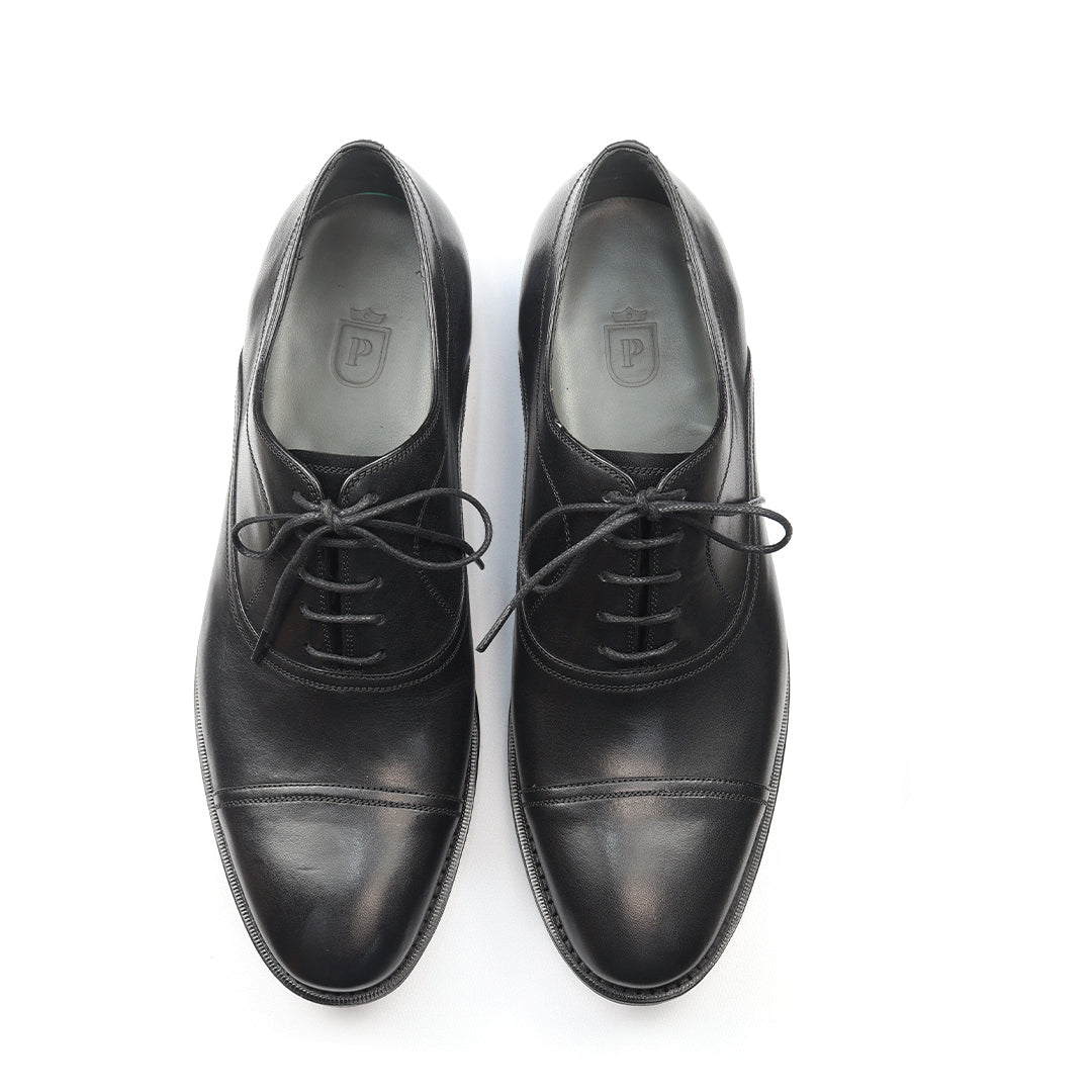 Oxford Cap Toe Social - Ronald in Black