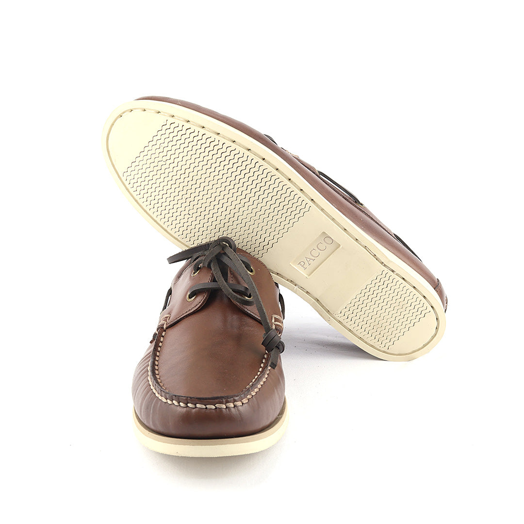 Docksider Exportação Toscana - cor Mahogany solado creme