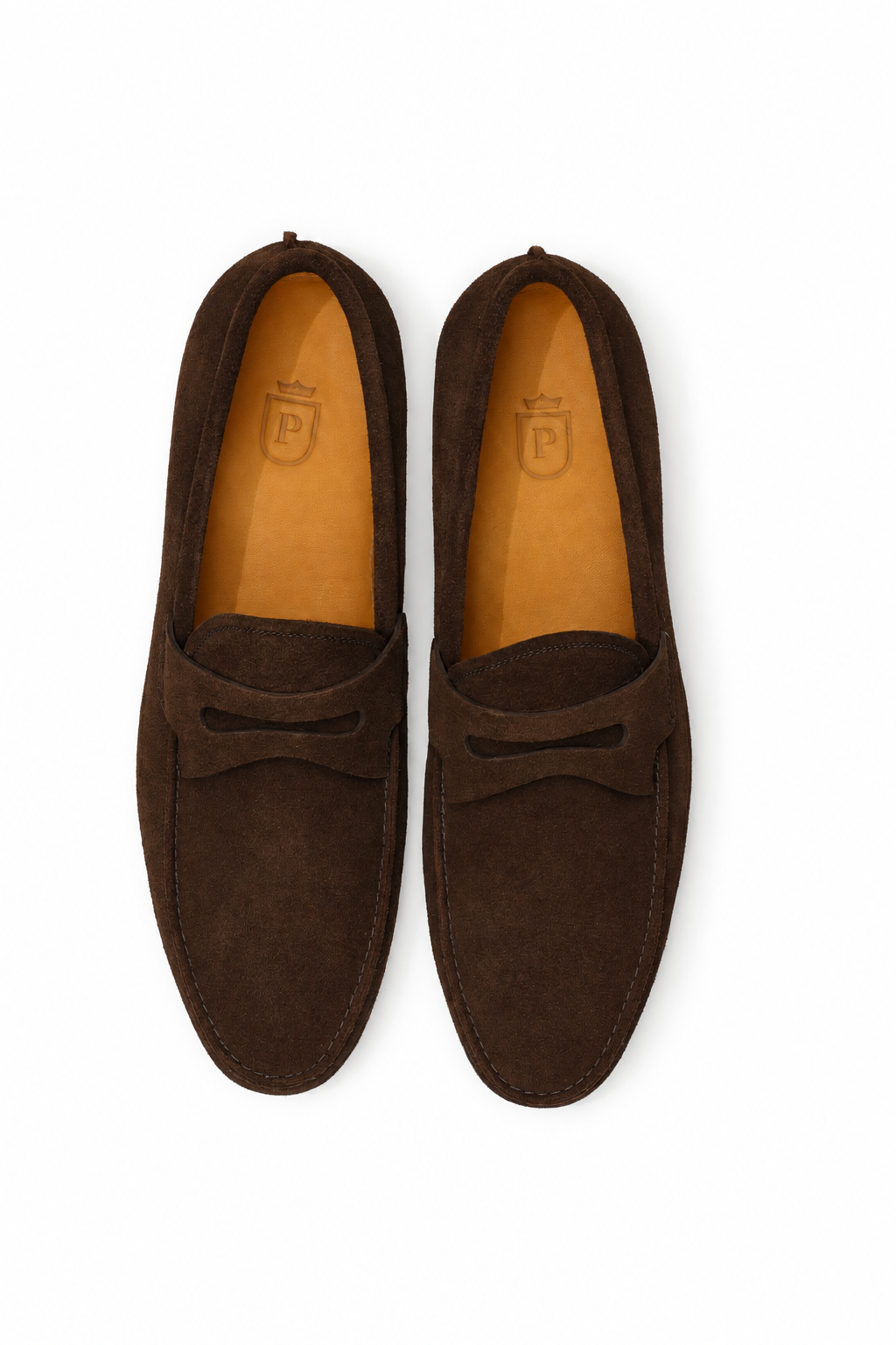 Mocassim Milão em camurça suede - cor Marrom Brownie