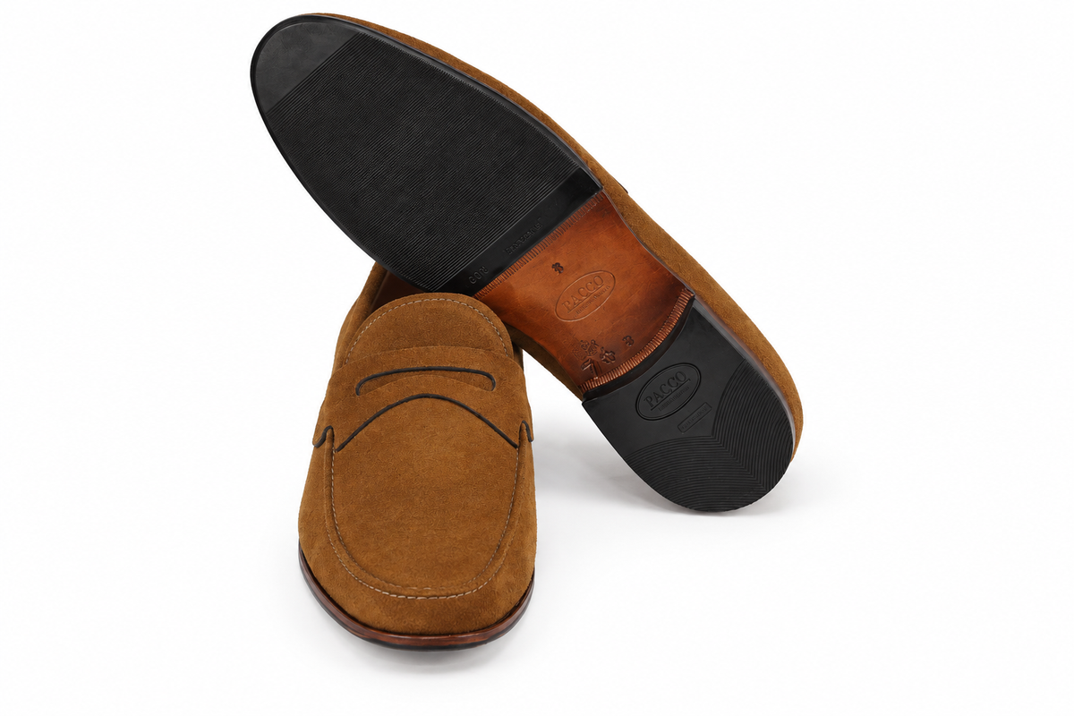 Mocassim Milão em camurça suede - novo tom caramelo