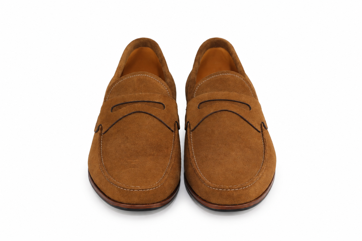 Mocassim Milão em camurça suede - novo tom caramelo