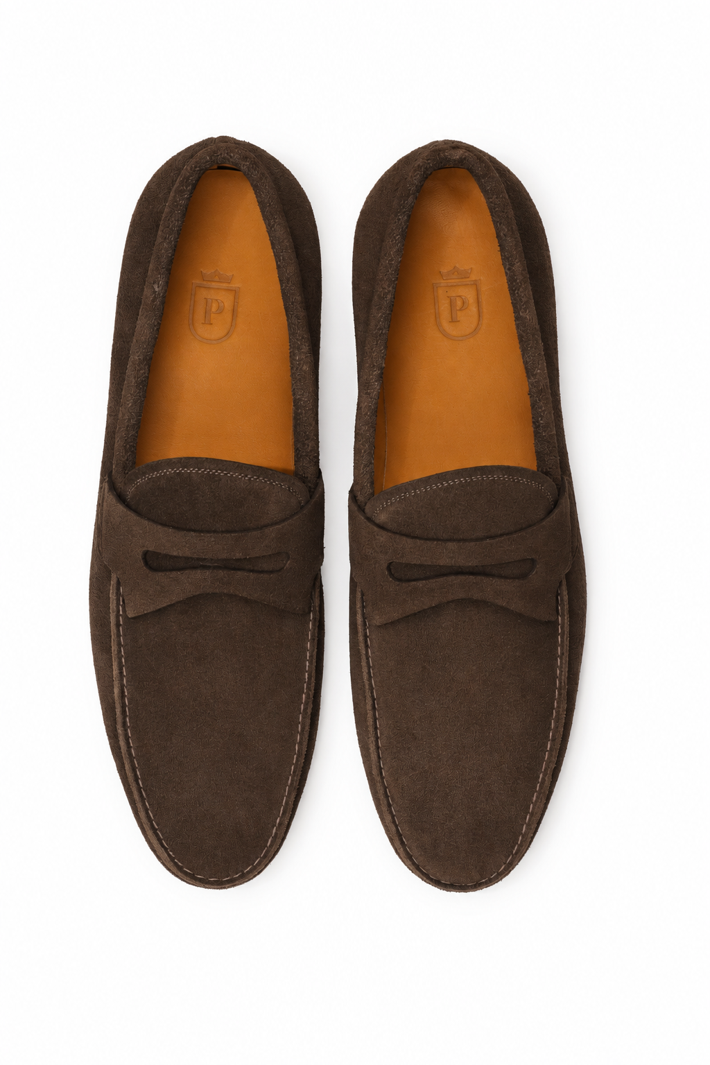 Mocassim Milão em camurça suede - cor Marrom Rato