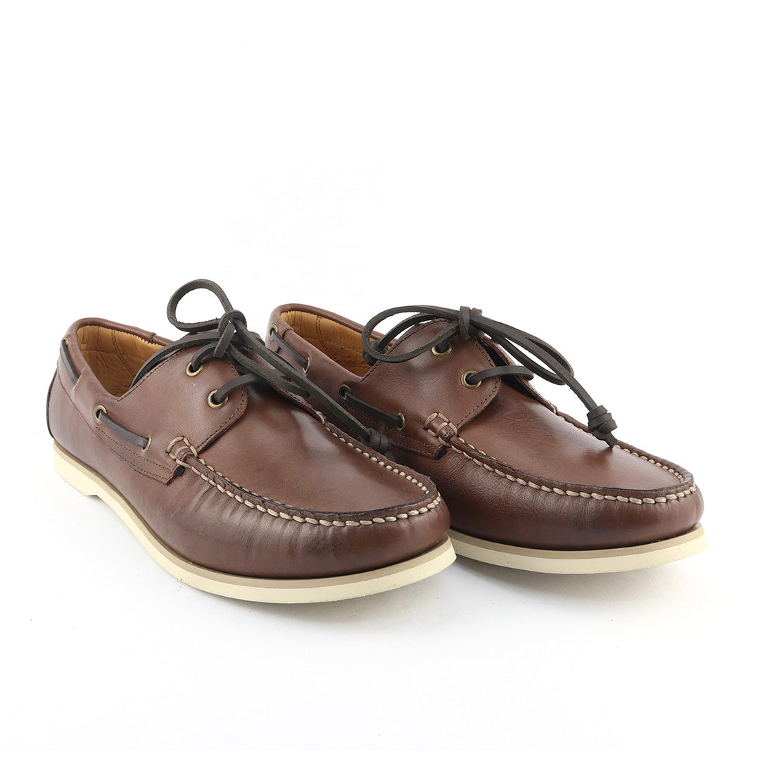 Docksider Exportação Toscana - cor Mahogany solado creme