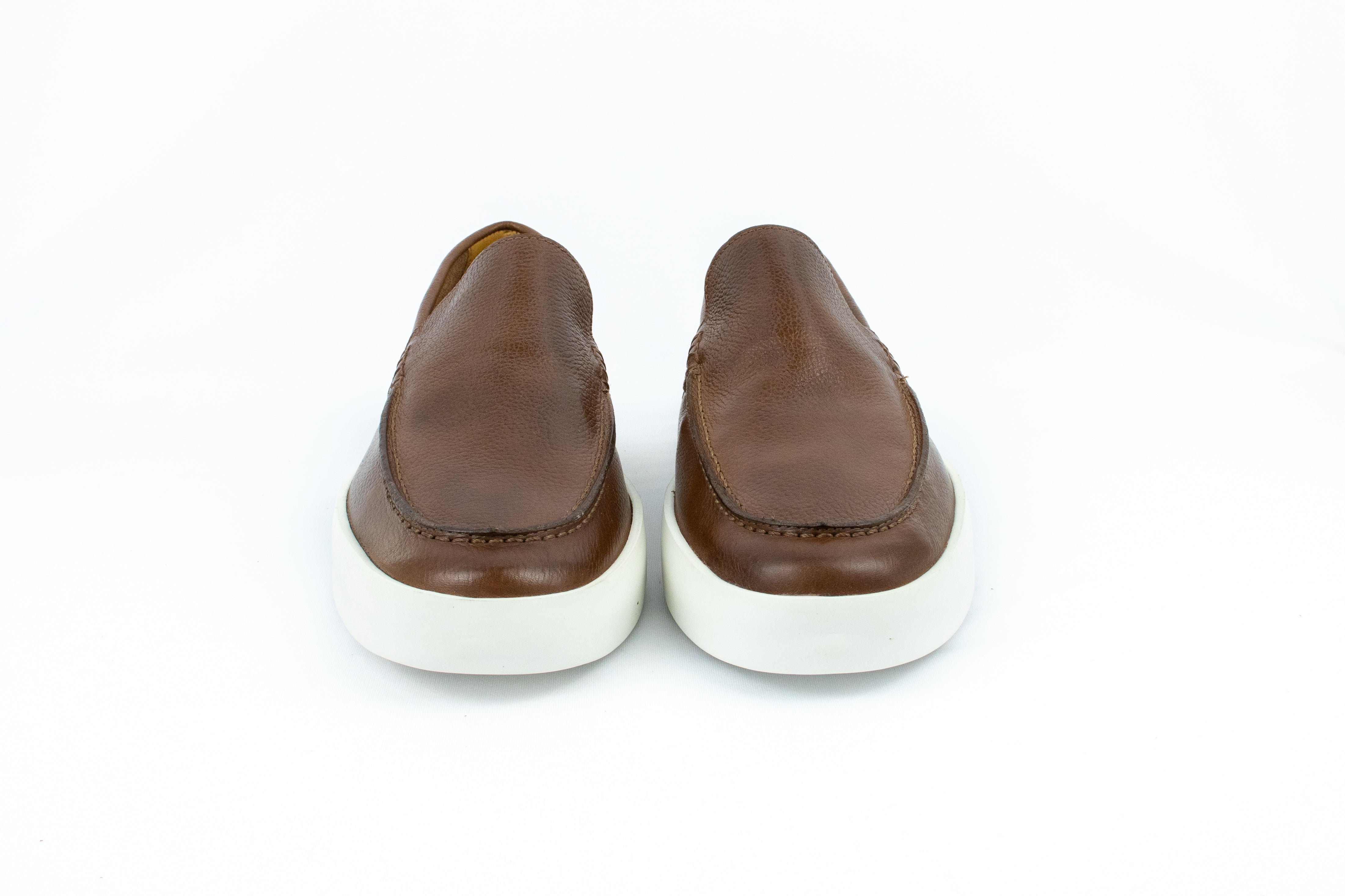 Novo Slip On Float couro Granulado - cor Conhaque