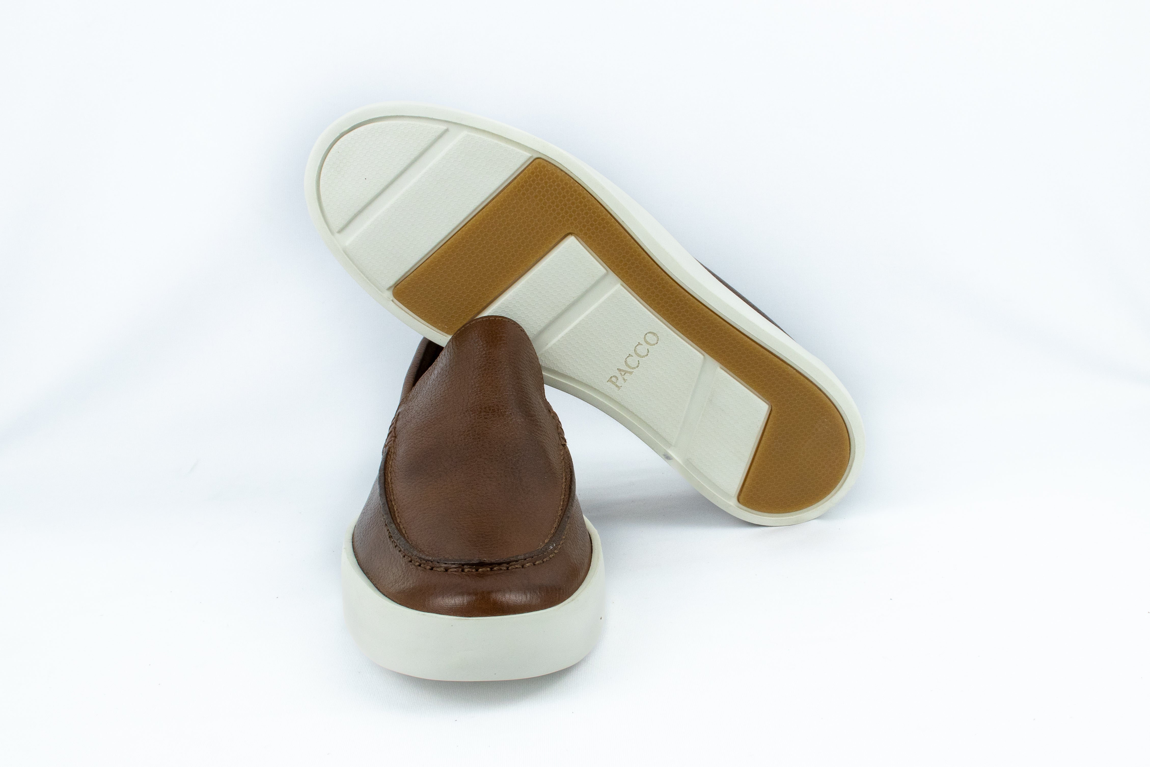 Novo Slip On Float couro Granulado - cor Conhaque