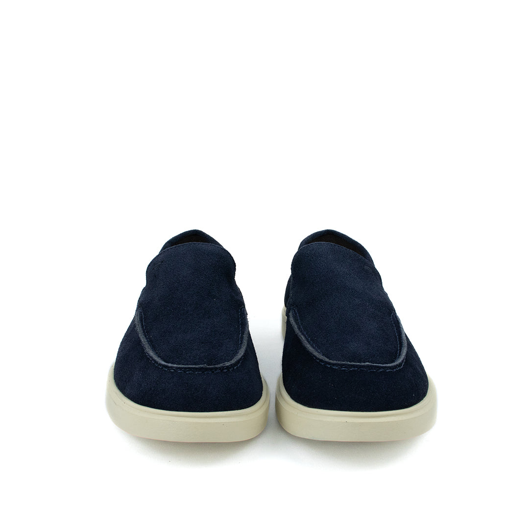 Novo Mocassim Casual Esportivo em Camurça- Azul Marinho
