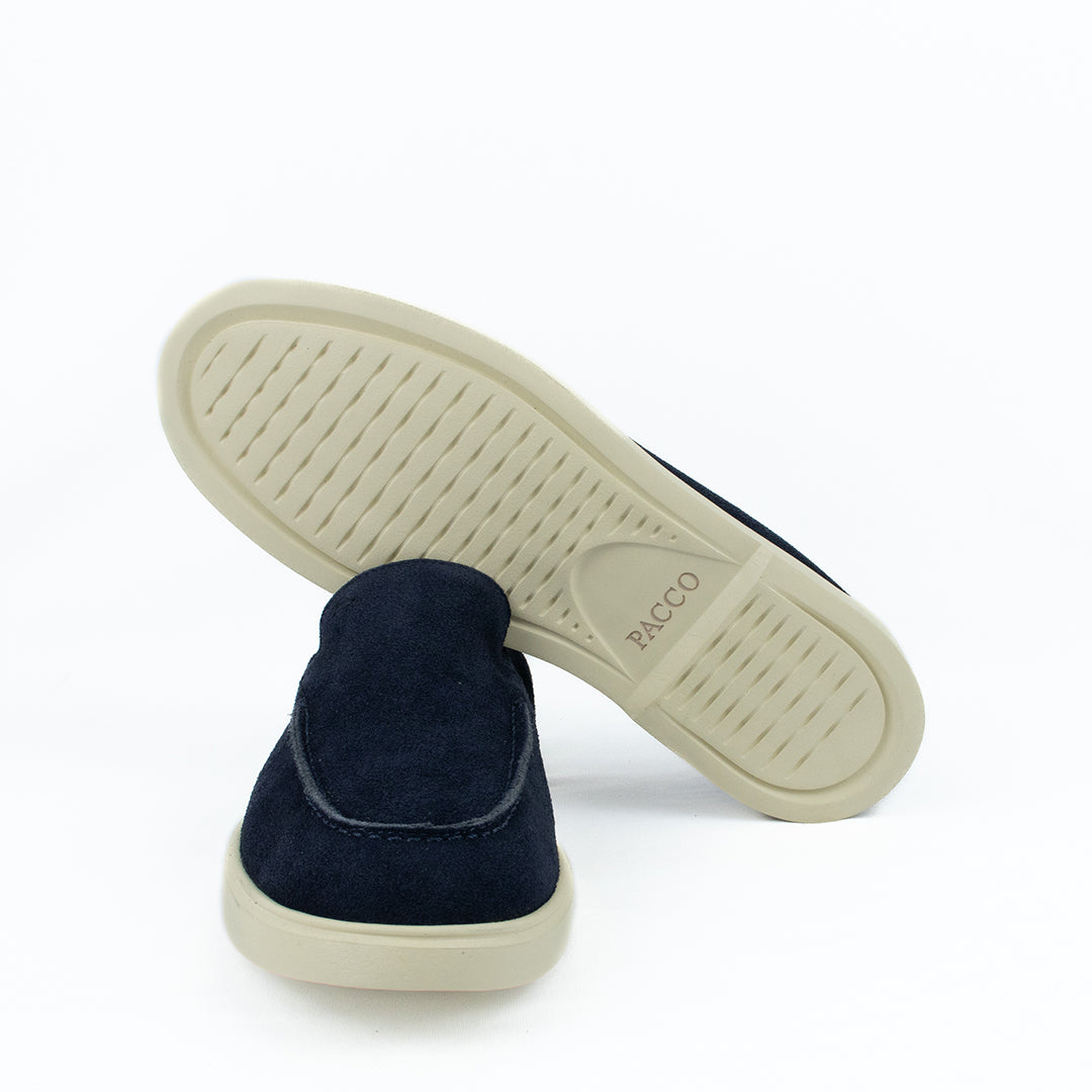 Novo Mocassim Casual Esportivo em Camurça- Azul Marinho