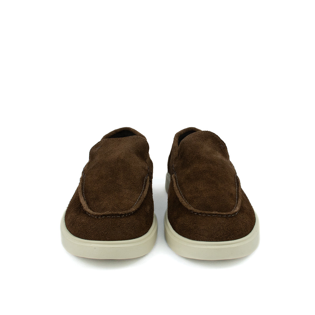 Novo Mocassim Casual Esportivo em Camurça - cor Brownie